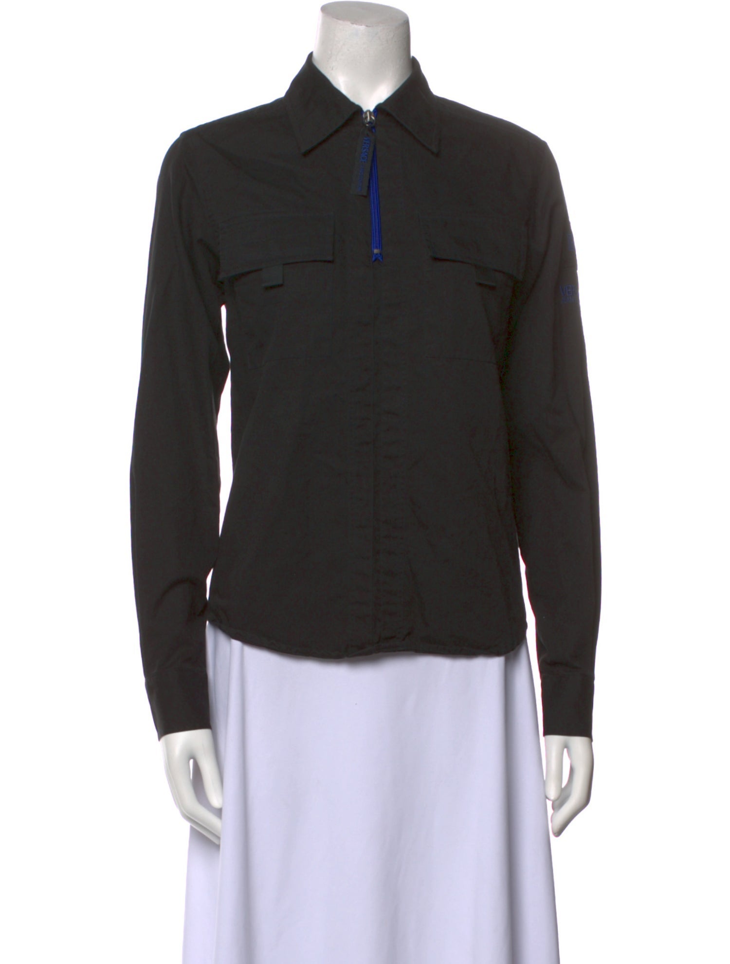 Versace Jeans Couture Long Sleeve Button-Up Top