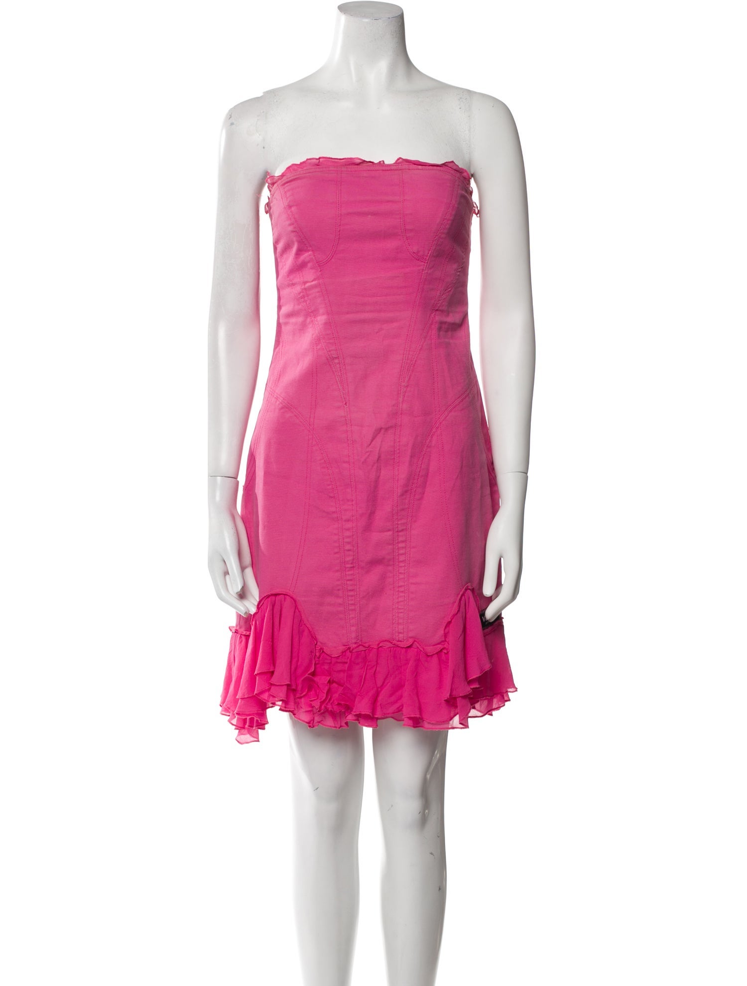 Versace Jeans Couture Strapless Mini Dress