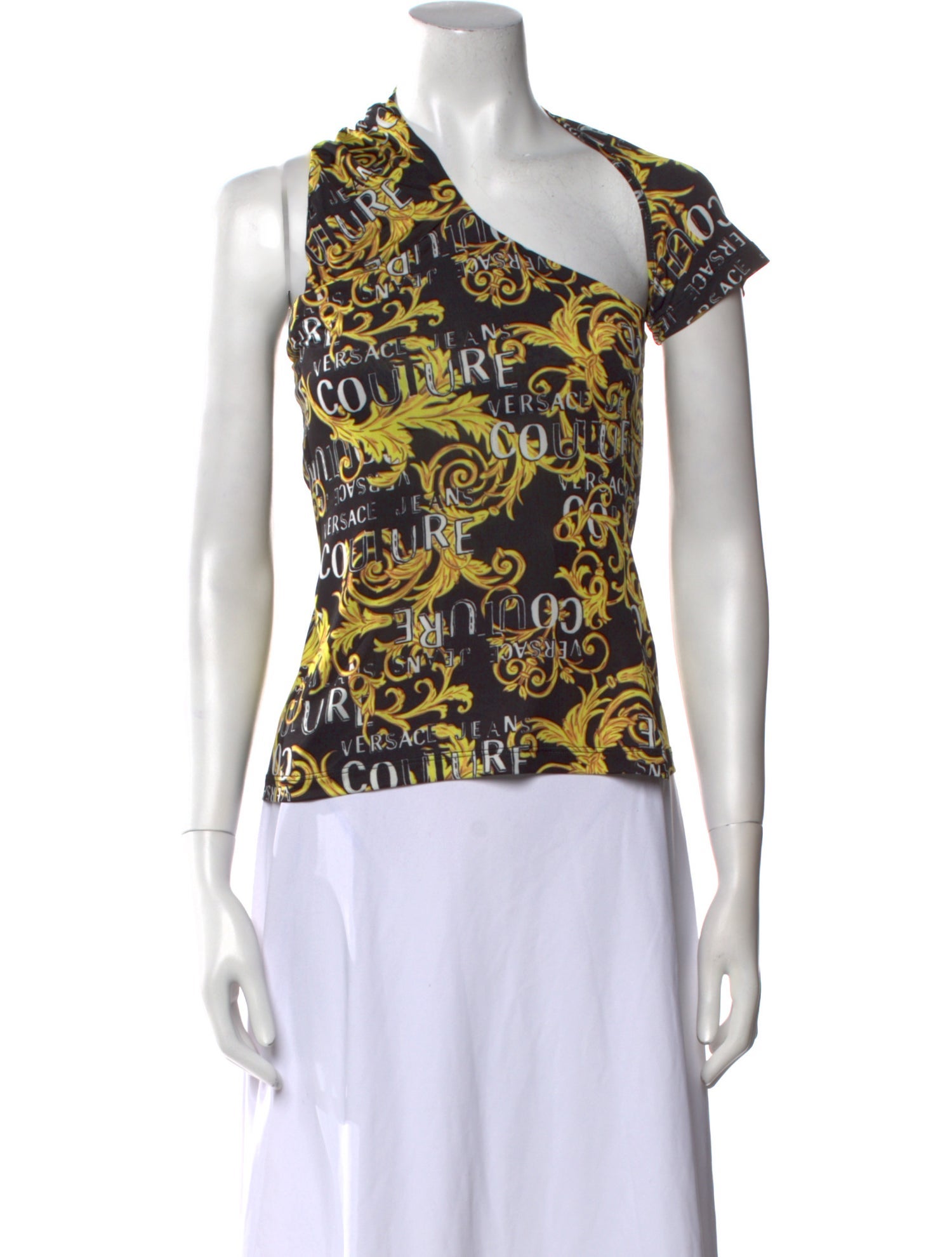 Versace Jeans Couture Silk Printed Top