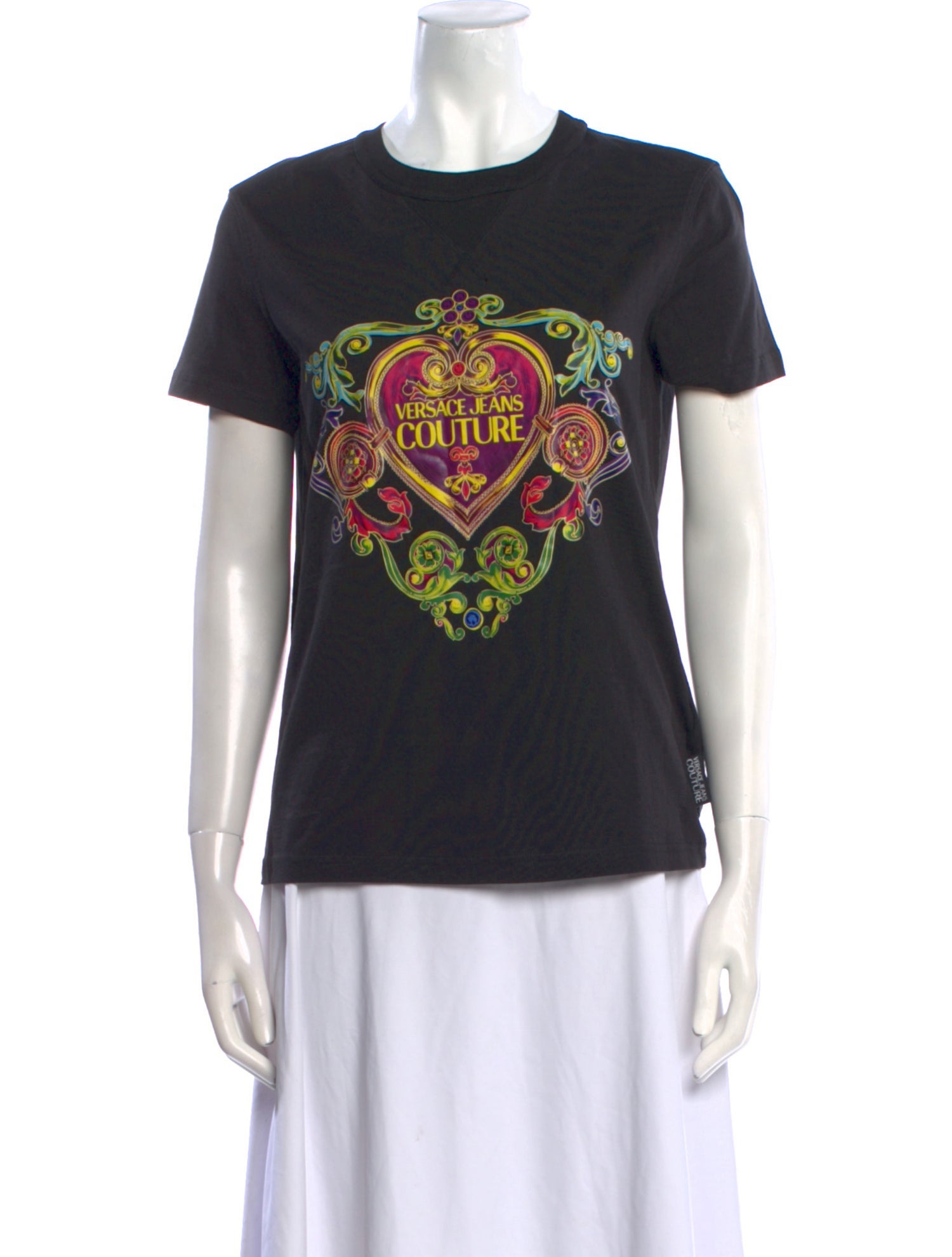 Versace Jeans Couture Graphic Print Crew Neck T-Shirt