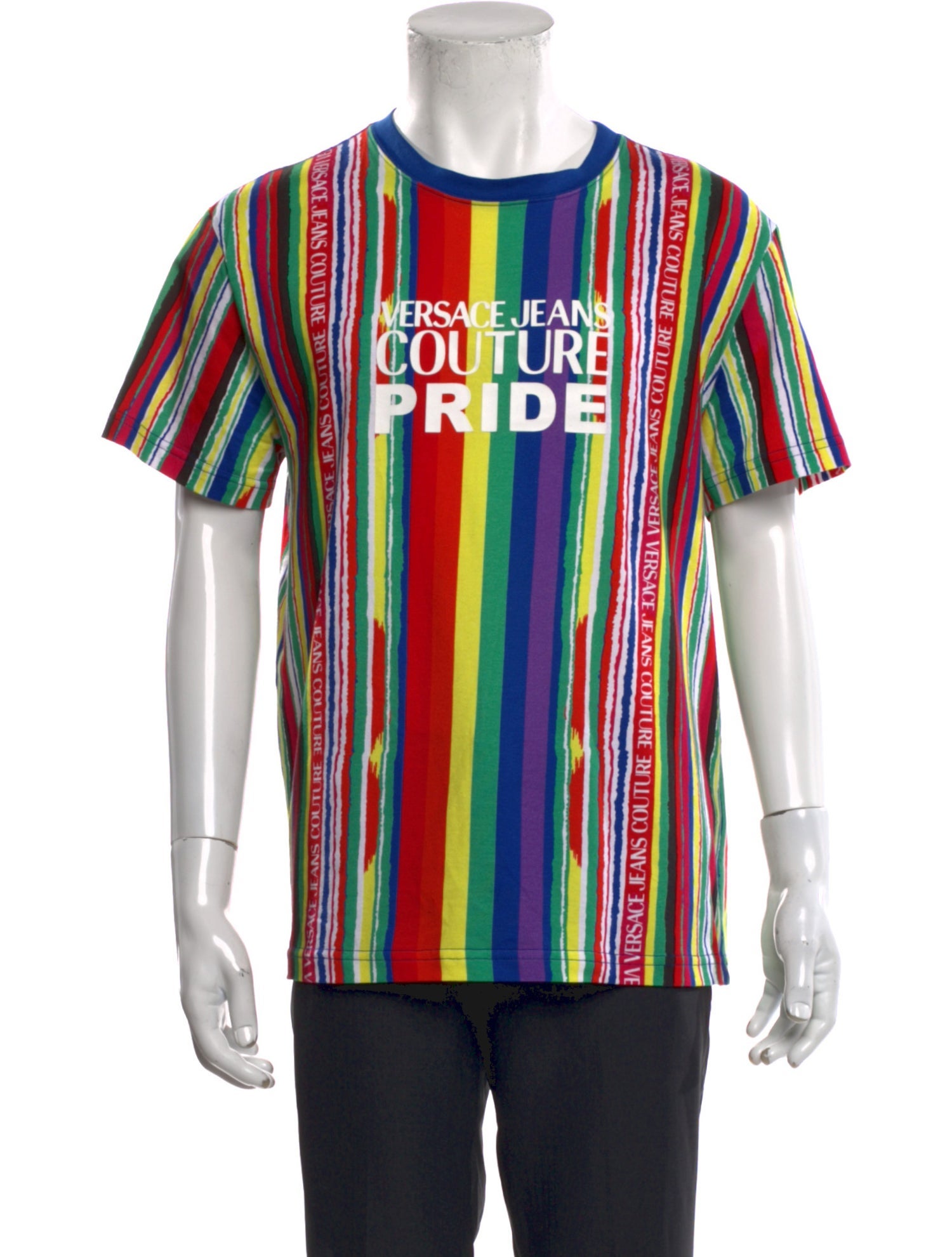 Versace Jeans Couture Striped Crew Neck T-Shirt