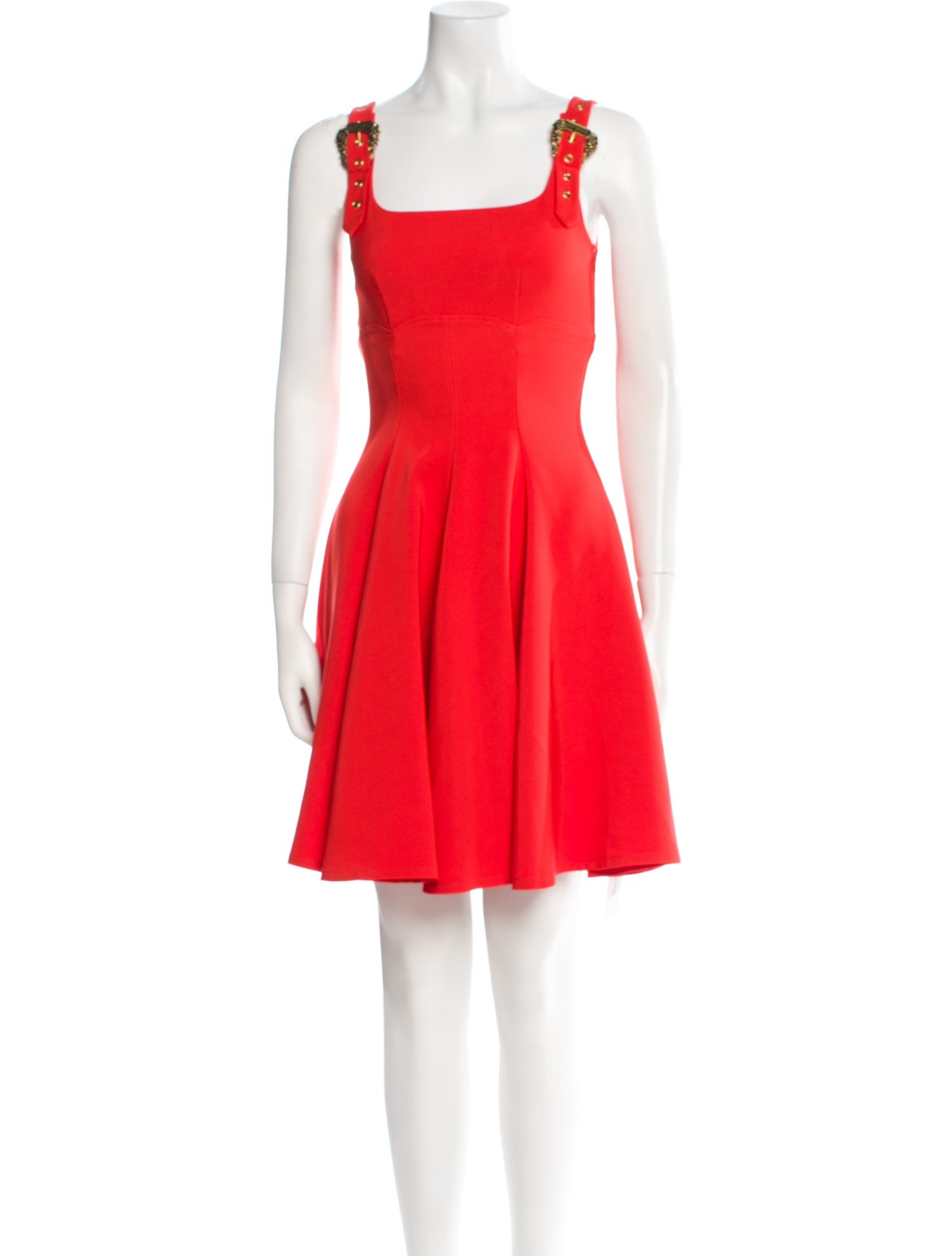 Versace Jeans Couture Square Neckline Mini Dress