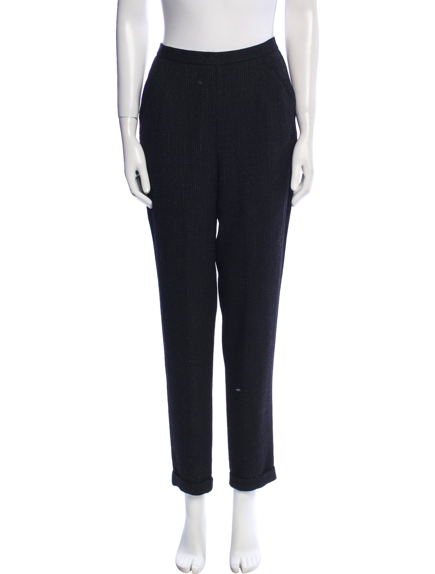 Versace Jeans Couture Virgin Wool Straight Leg Pants