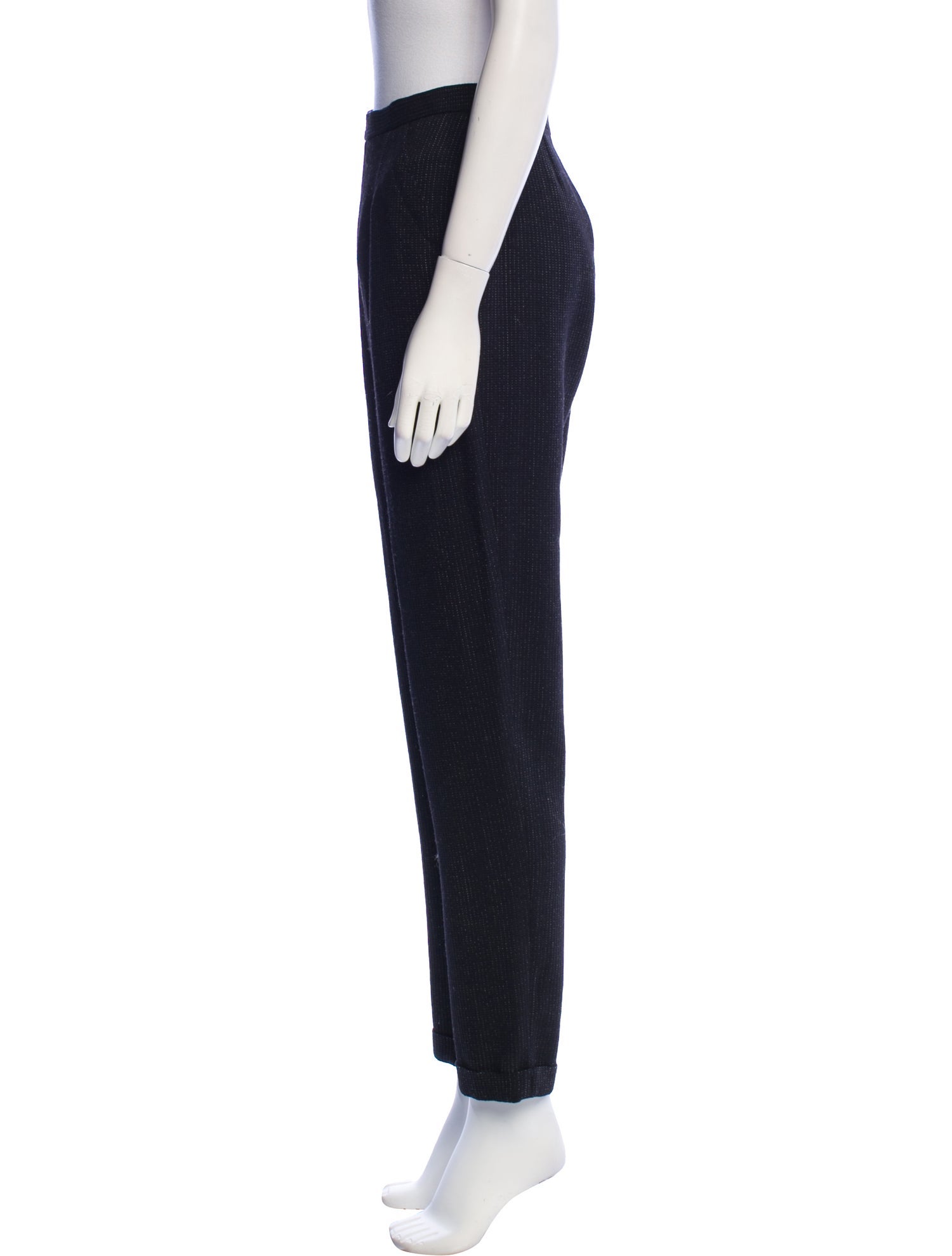 Versace Jeans Couture Virgin Wool Straight Leg Pants