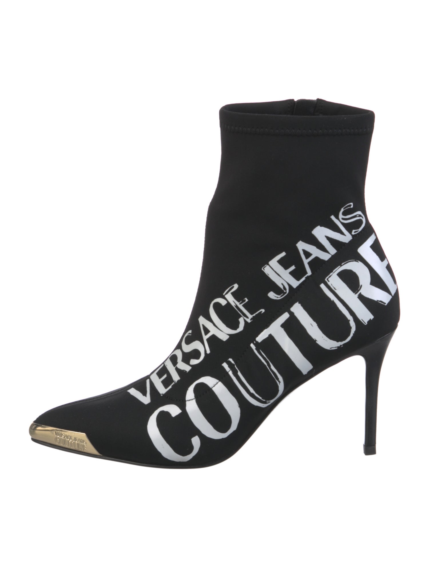 Versace Jeans Couture Neoprene Graphic Print Sock Boots