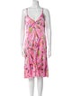 Versace Jeans Couture Floral Print Knee-Length Dress