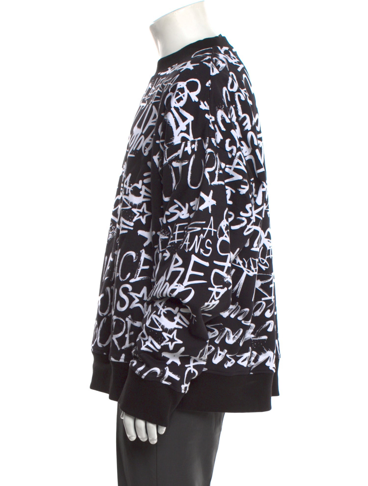 Versace Jeans Couture Printed Crew Neck Sweatshirt