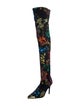 Versace Jeans Couture Neoprene Printed Sock Boots