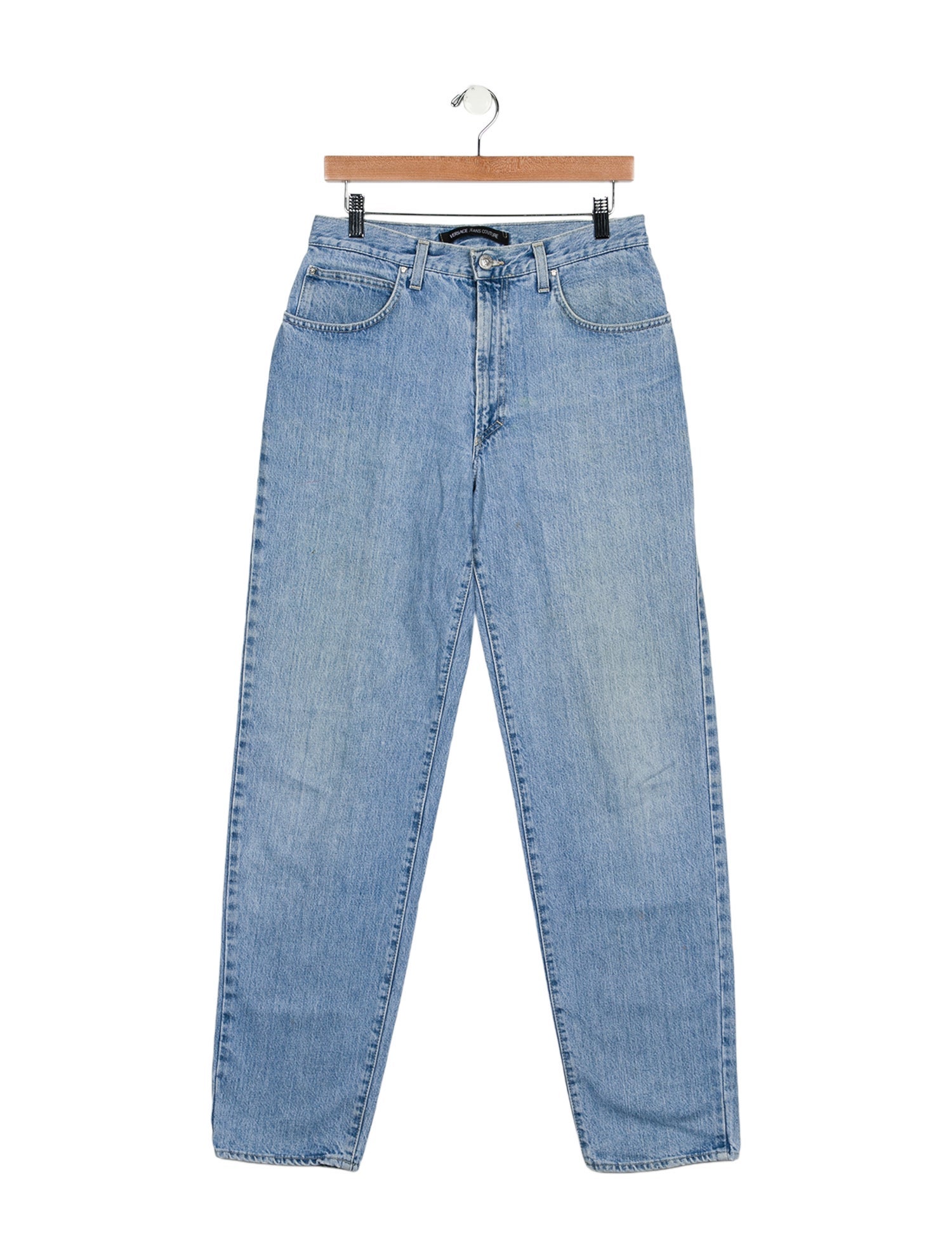 Versace Jeans Couture Mid-Rise Straight Leg Jeans