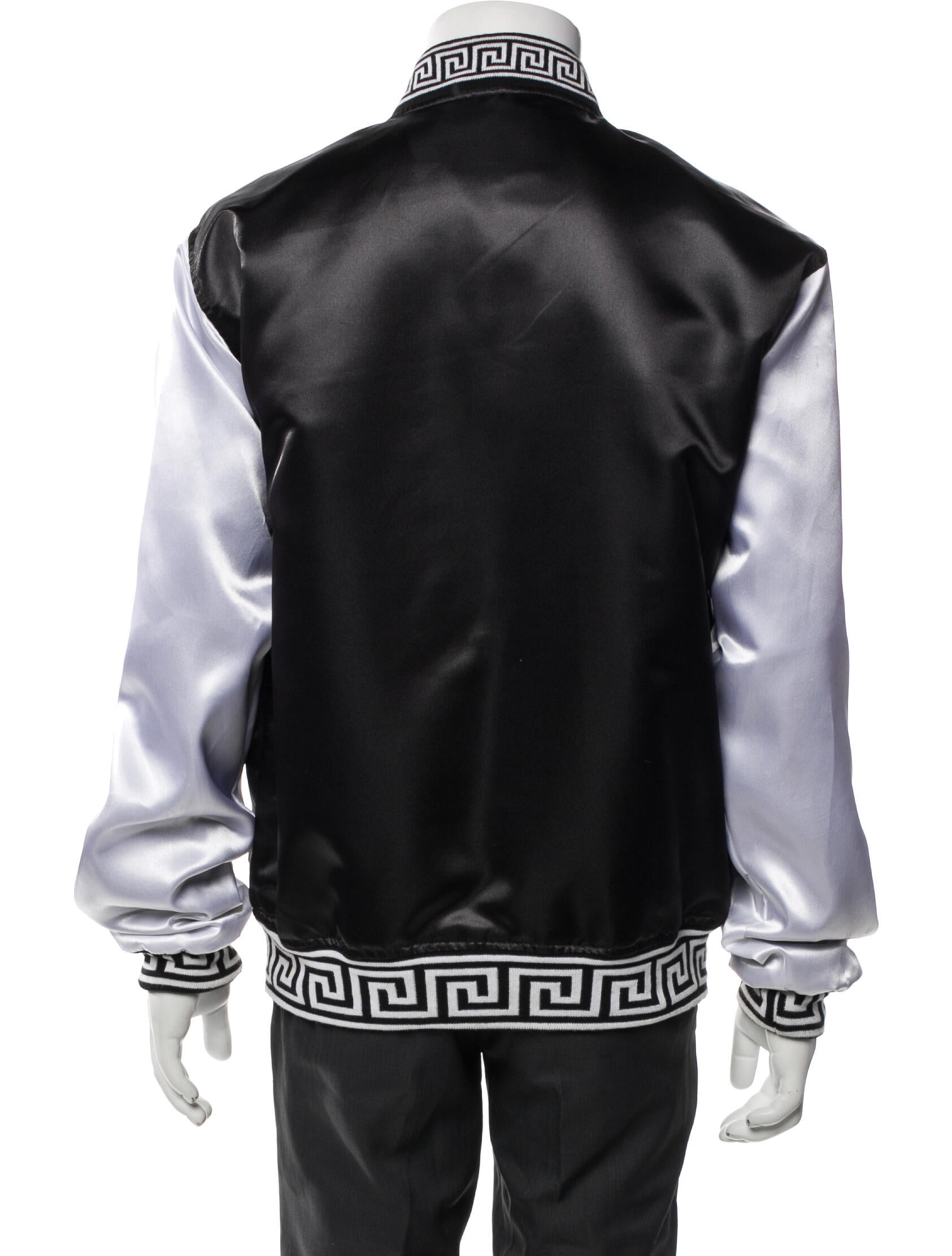 Versace Jeans Couture Colorblock Pattern Varsity Jacket