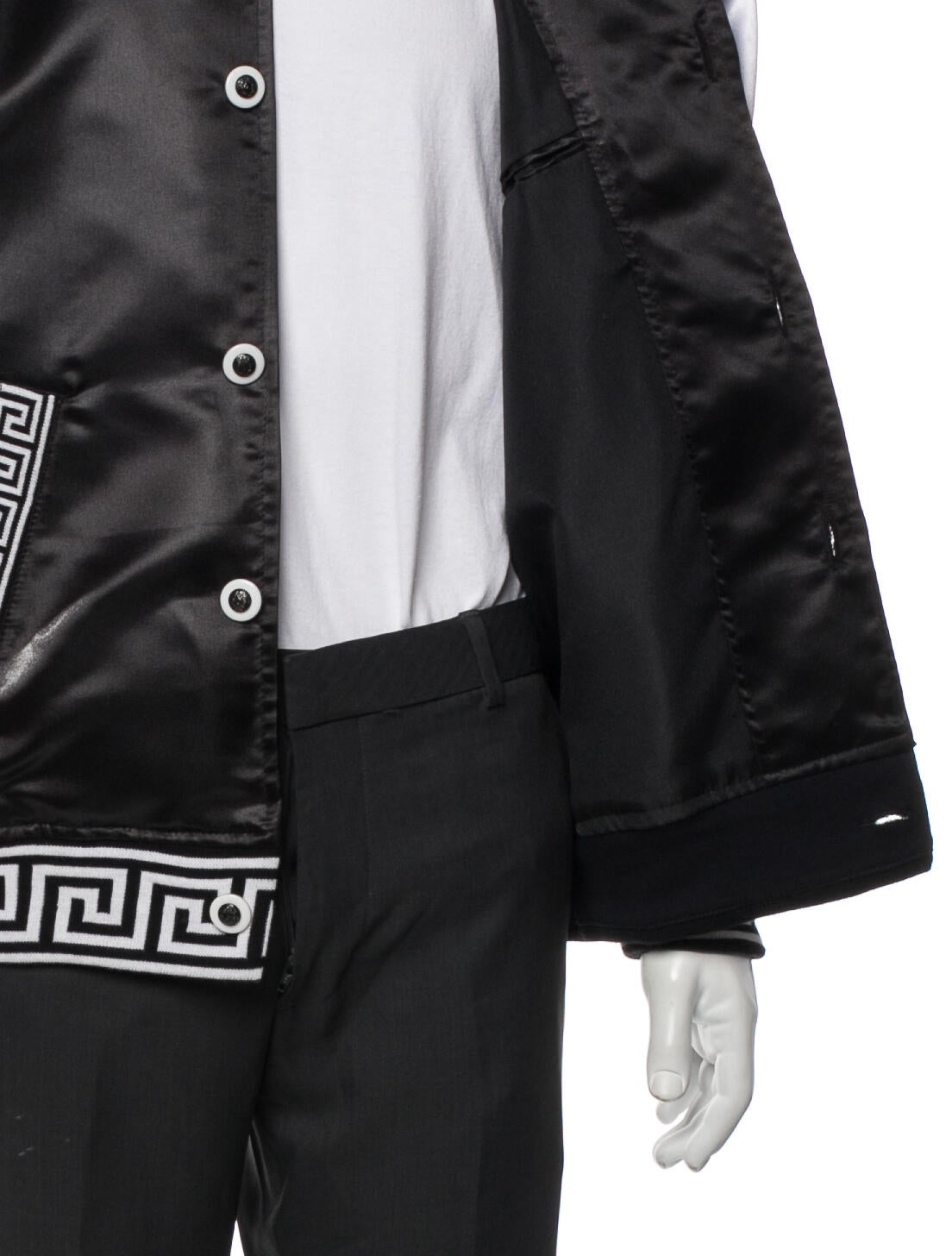 Versace Jeans Couture Colorblock Pattern Varsity Jacket