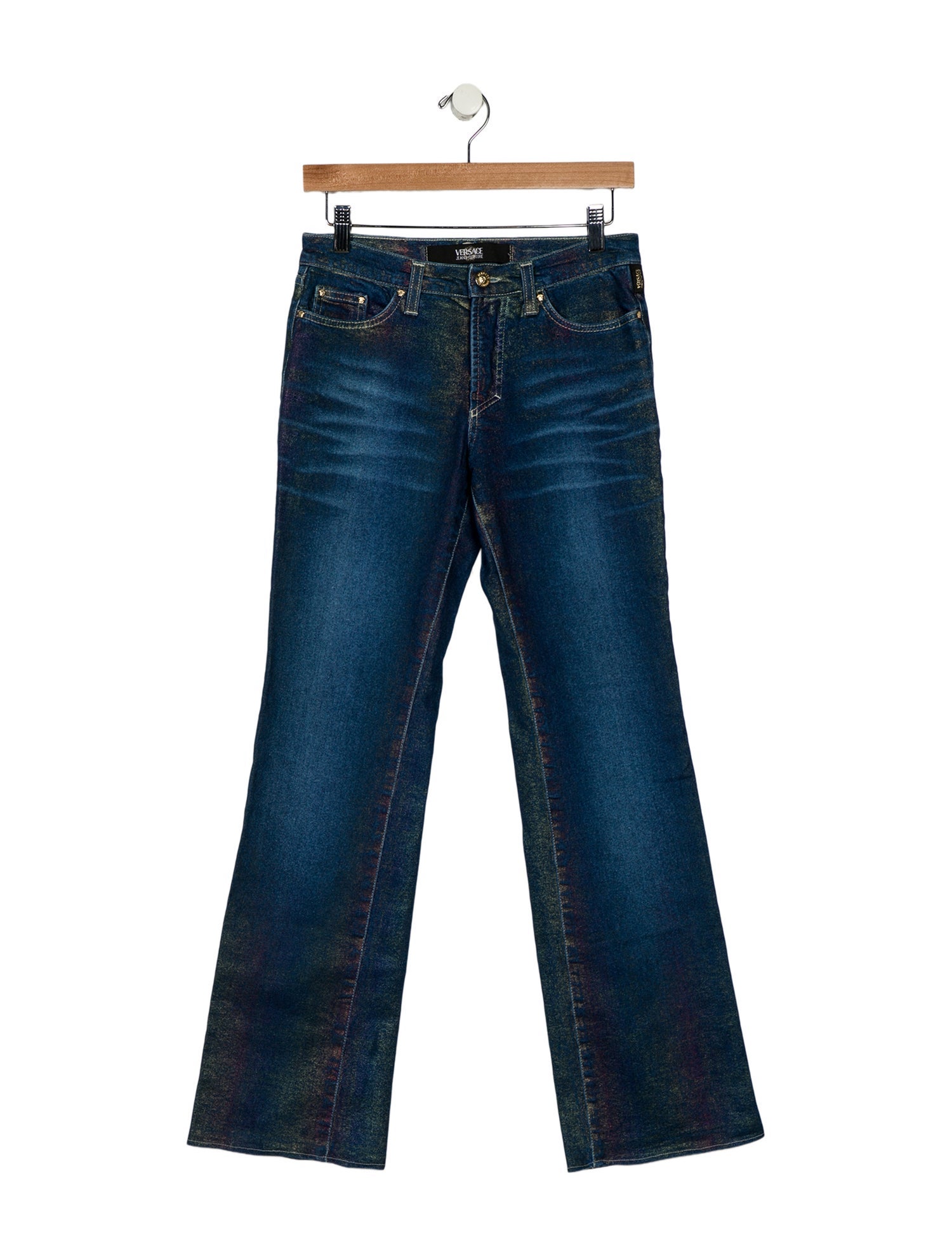 Versace Jeans Couture Mid-Rise Wide Leg Jeans