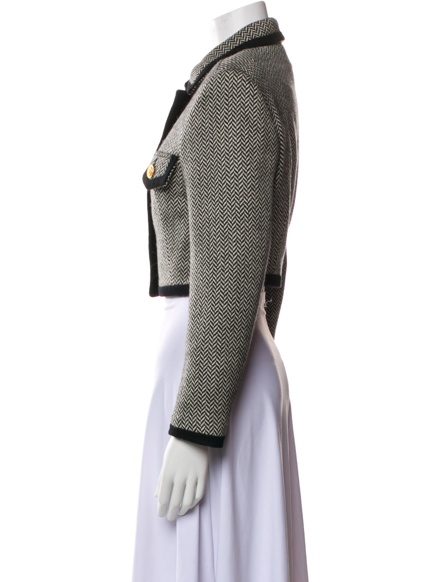 Versace Jeans Couture Wool Printed Bolero