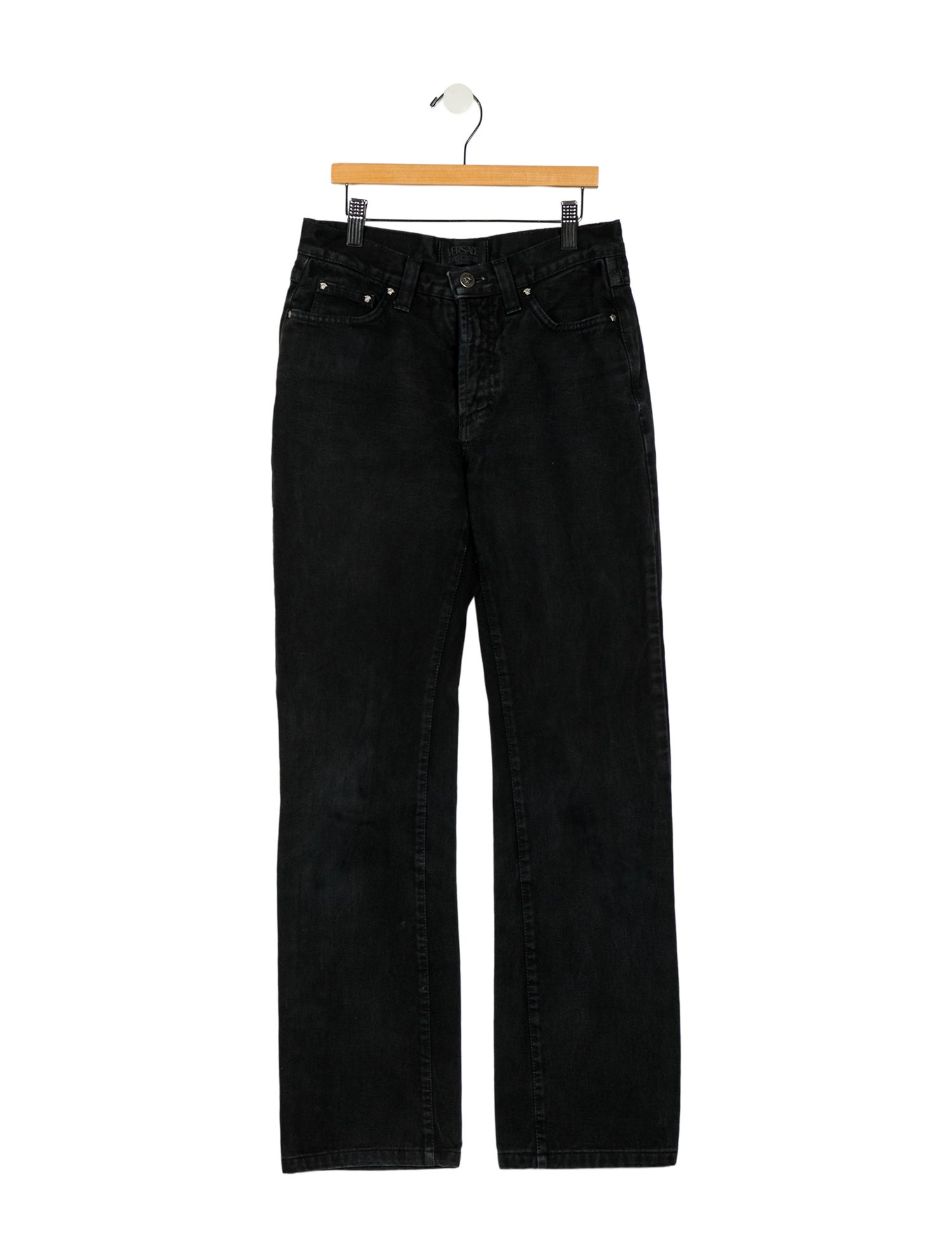 Versace Jeans Couture Low-Rise Straight Leg Jeans