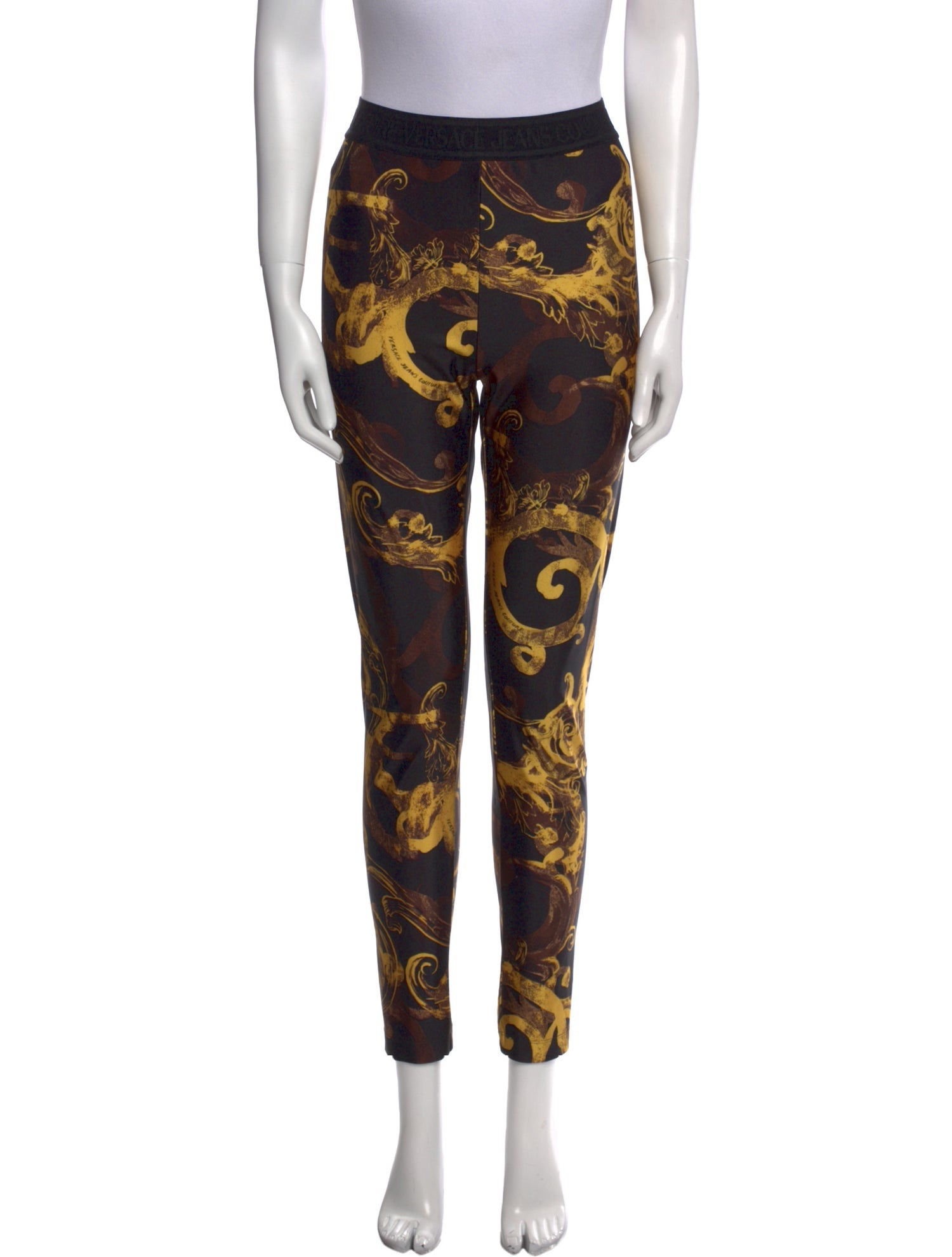 Versace Jeans Couture Printed Skinny Leg Pants