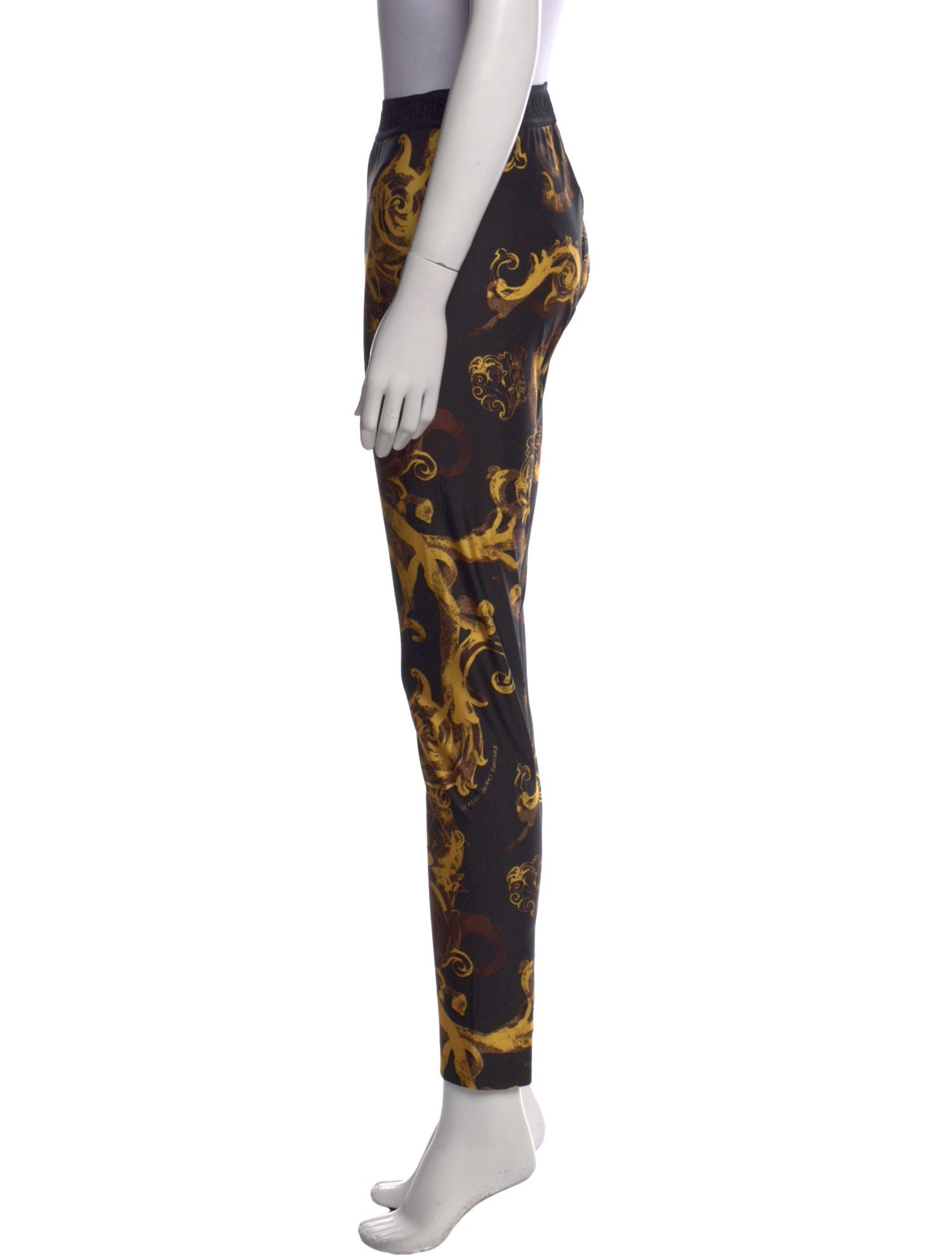 Versace Jeans Couture Printed Skinny Leg Pants