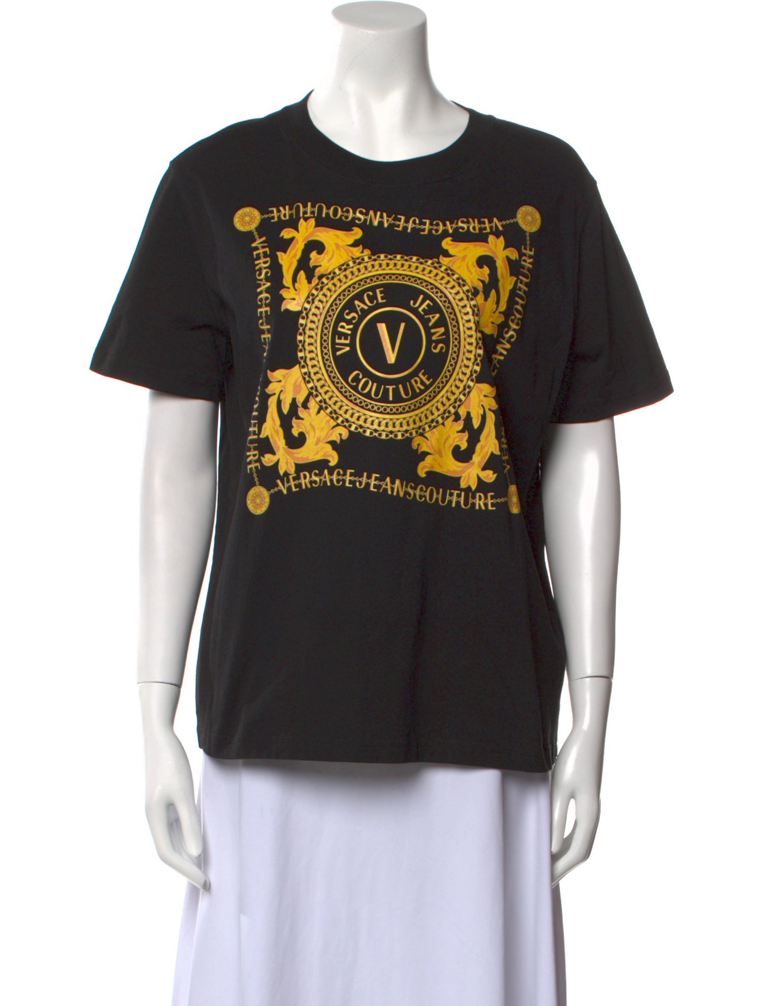 Versace Jeans Couture Graphic Print Crew Neck T-Shirt