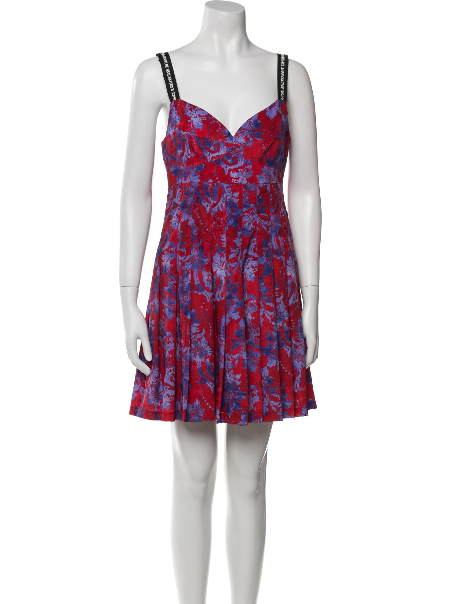 Versace Jeans Couture Floral Print Mini Dress