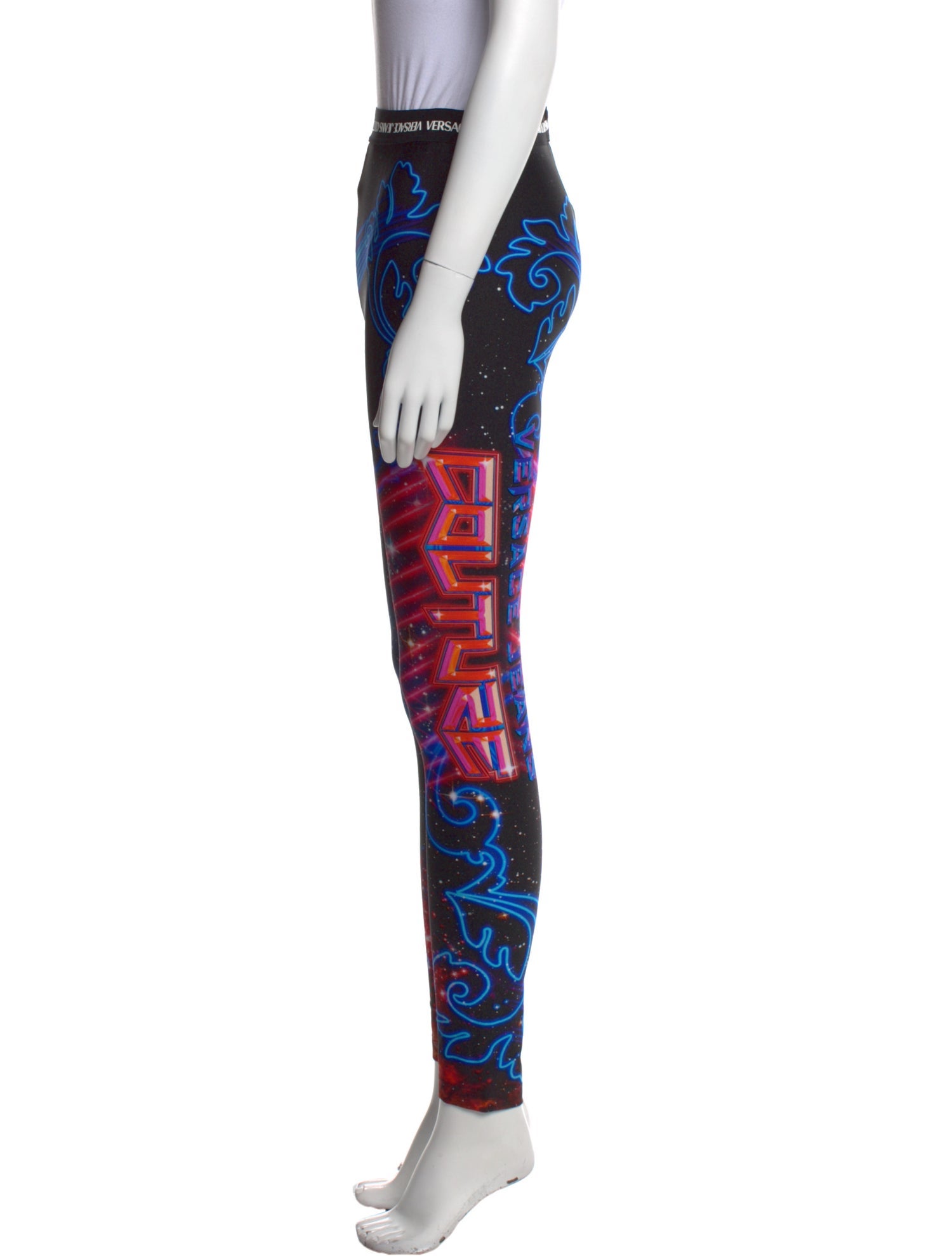 Versace Jeans Couture Printed Skinny Leg Pants