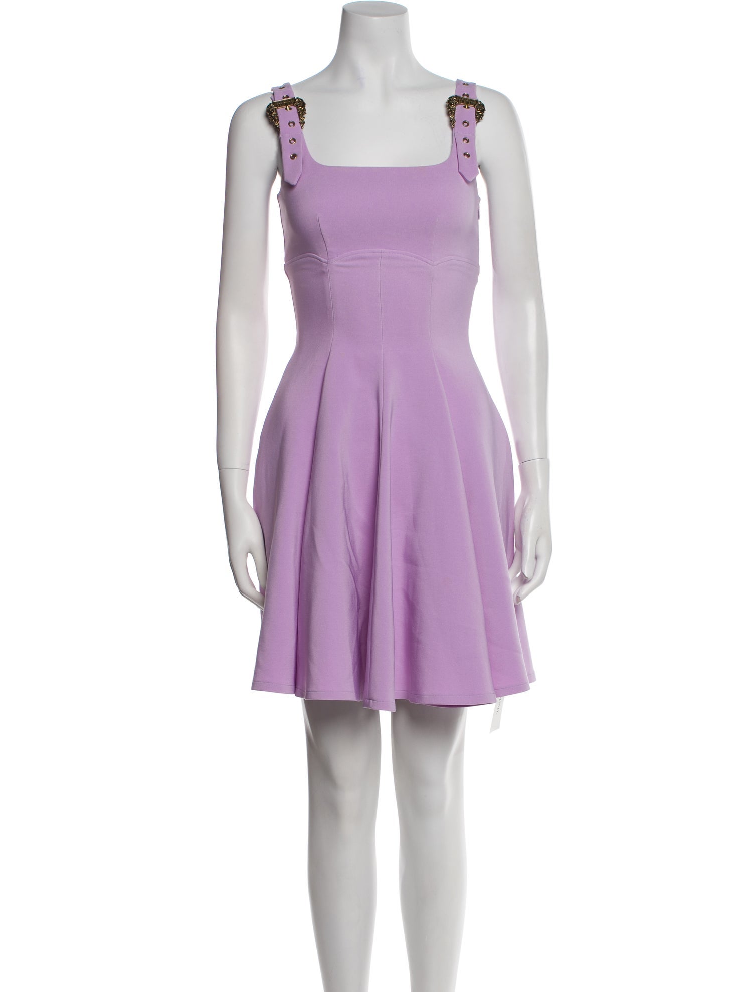 Versace Jeans Couture Square Neckline Mini Dress