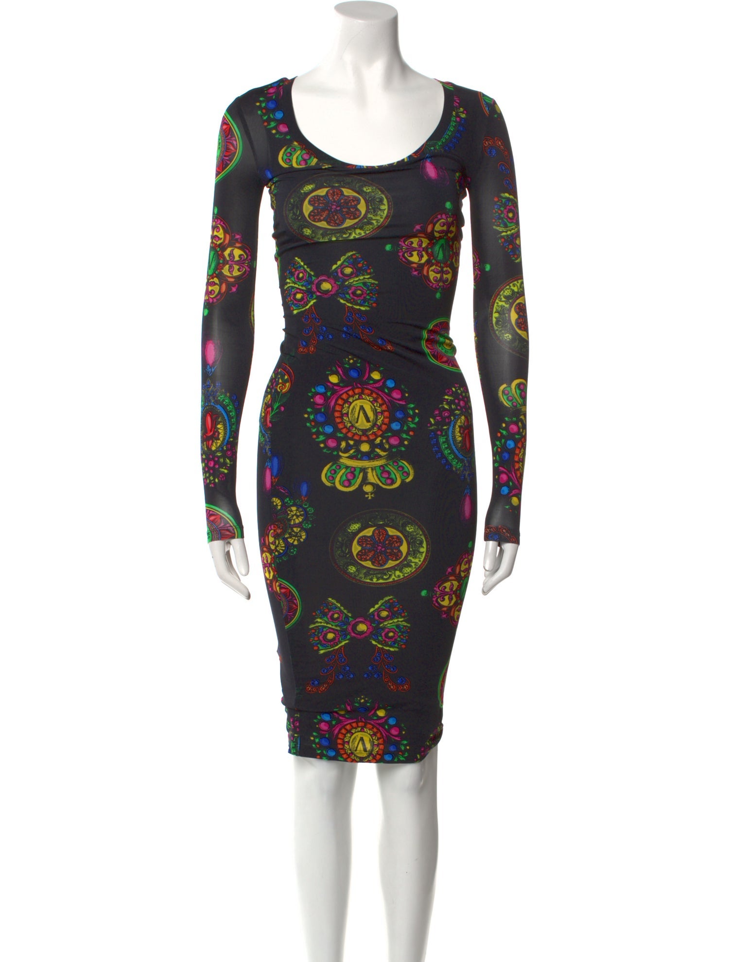 Versace Jeans Couture Printed Midi Length Dress