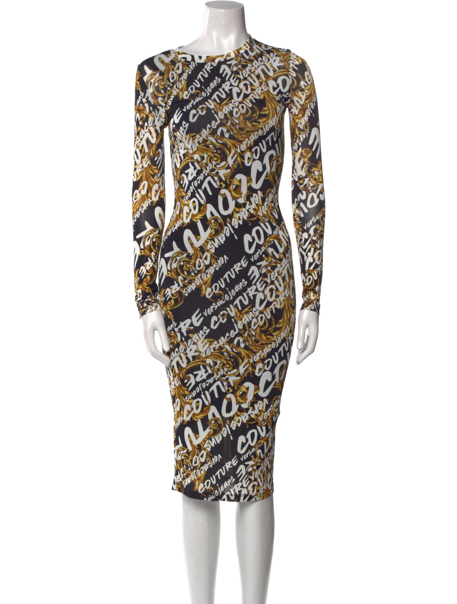 Versace Jeans Couture Printed Knee-Length Dress