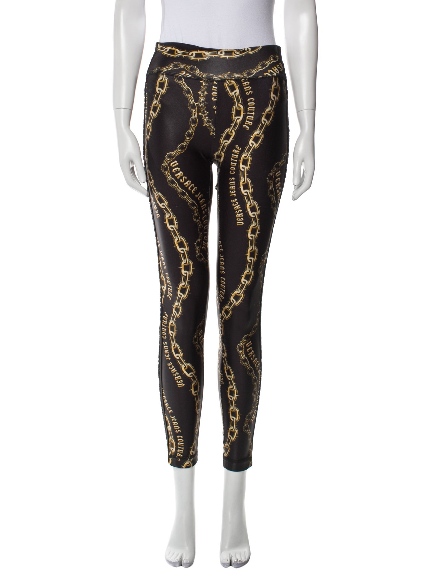 Versace Jeans Couture Printed Skinny Leg Pants