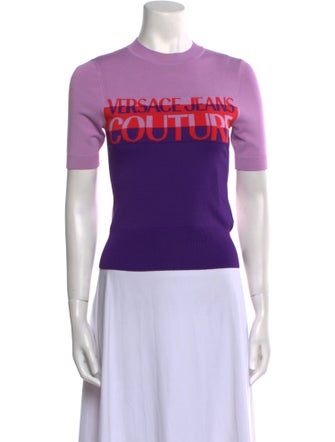 Versace Jeans Couture Graphic Print Crew Neck T-Shirt