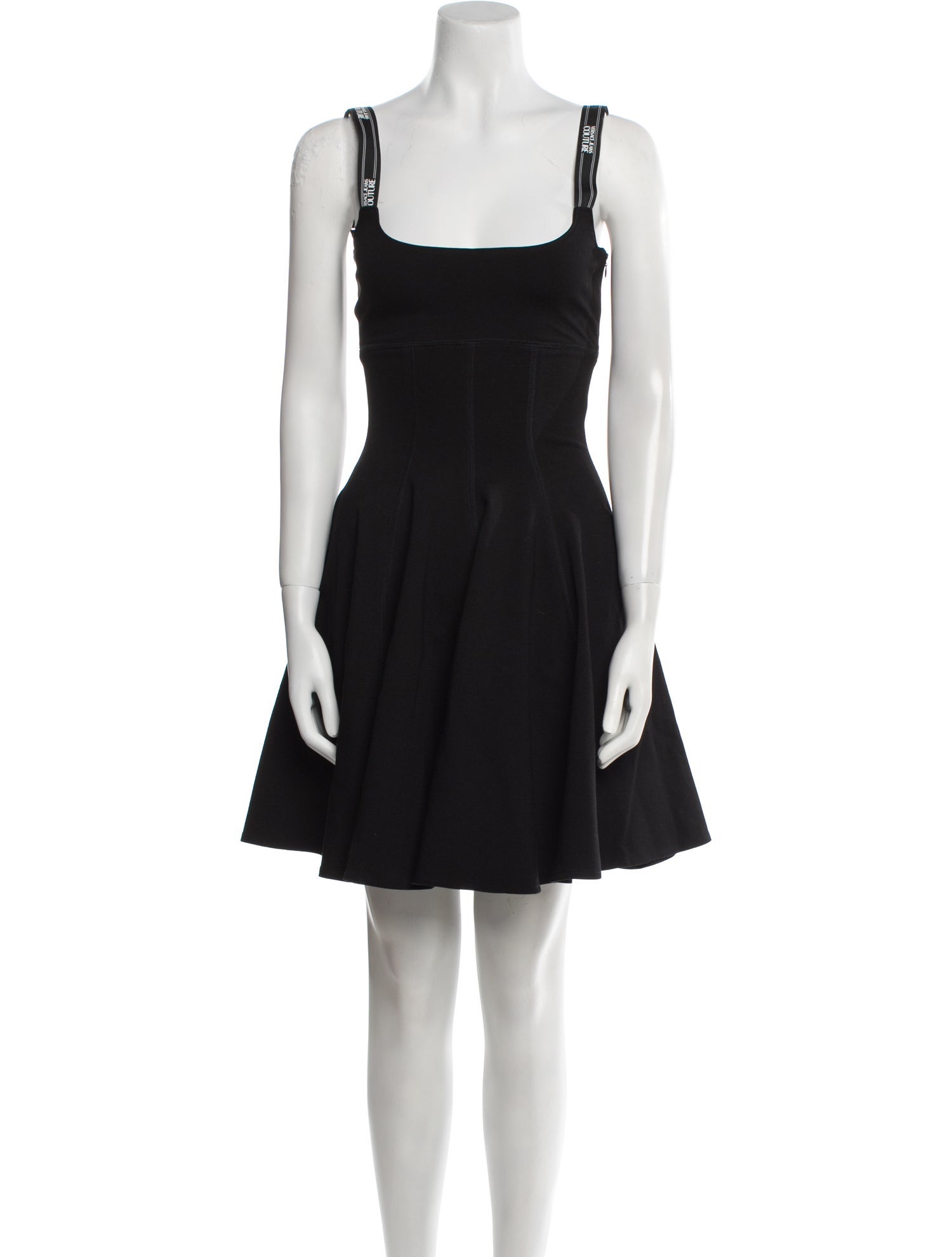 Versace Jeans Couture Square Neckline Mini Dress