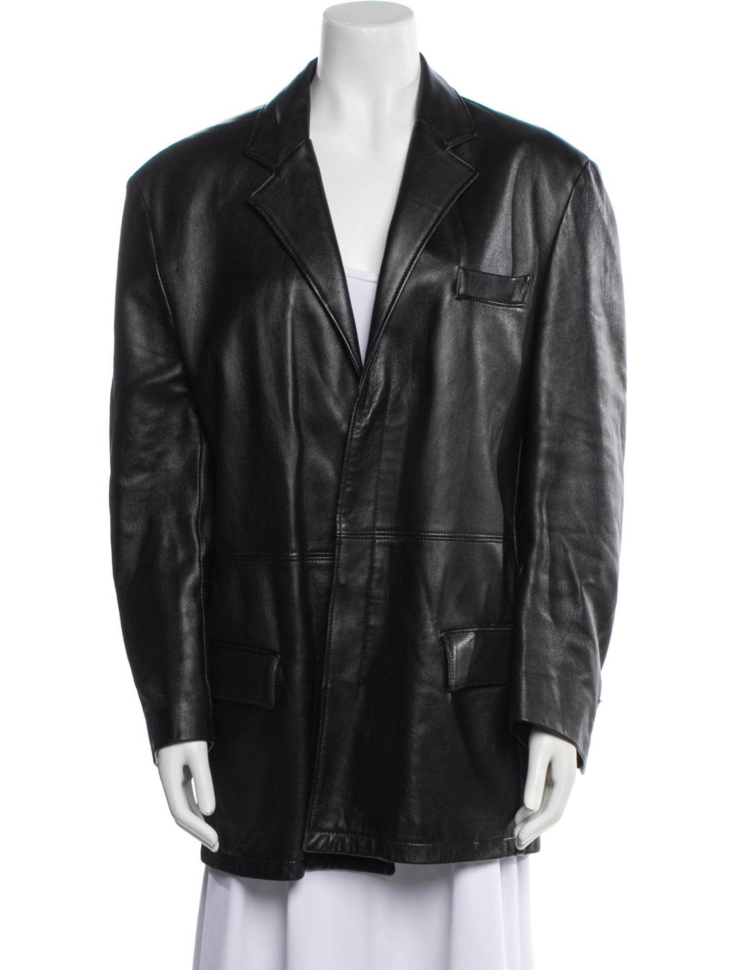 Versace Jeans Couture Leather Blazer