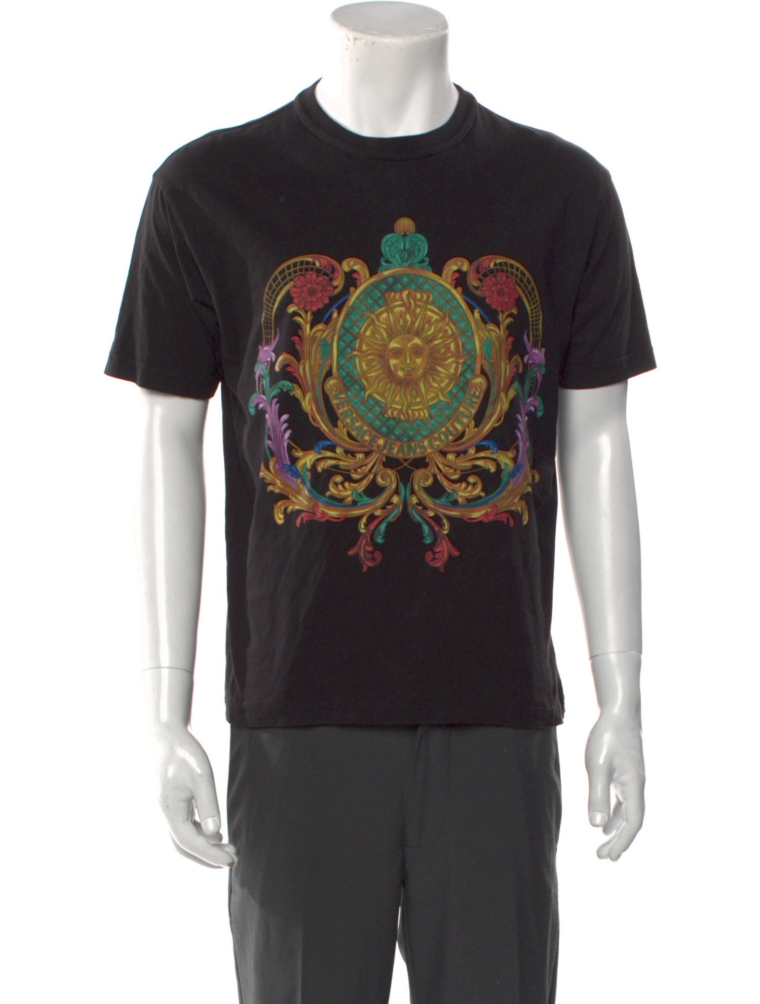 Versace Jeans Couture Graphic Print Crew Neck T-Shirt