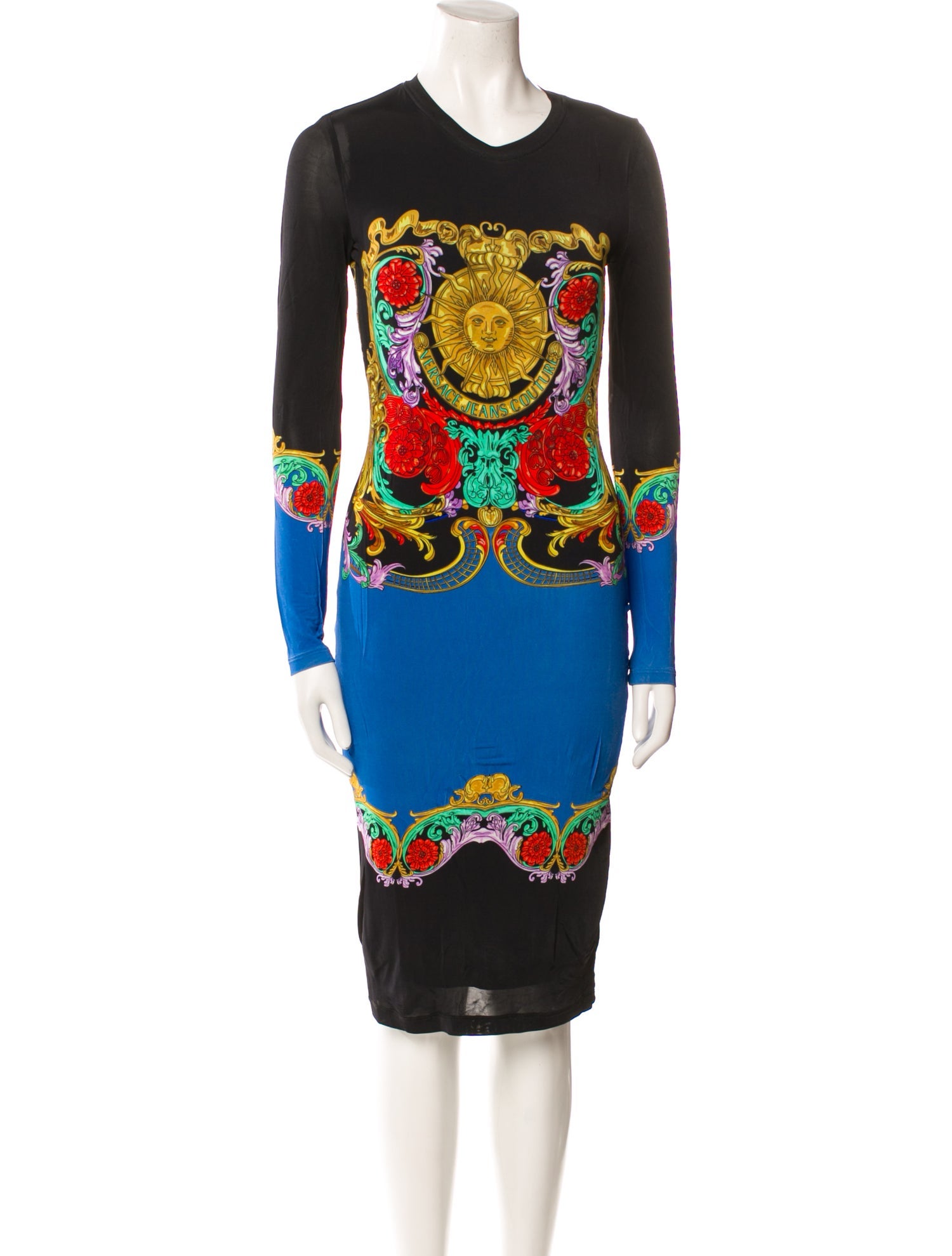Versace Jeans Couture Printed Knee-Length Dress