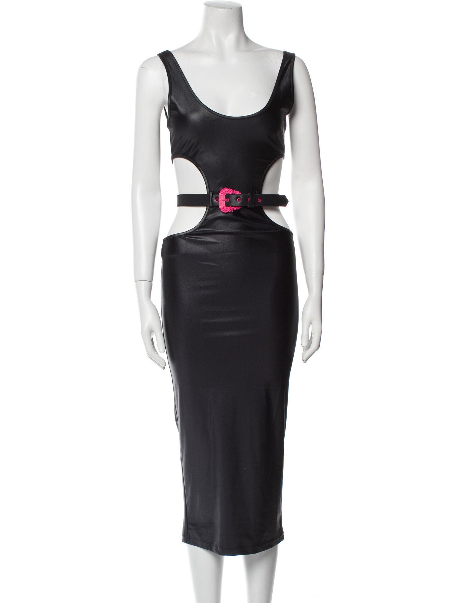Versace Jeans Couture Scoop Neck Midi Length Dress