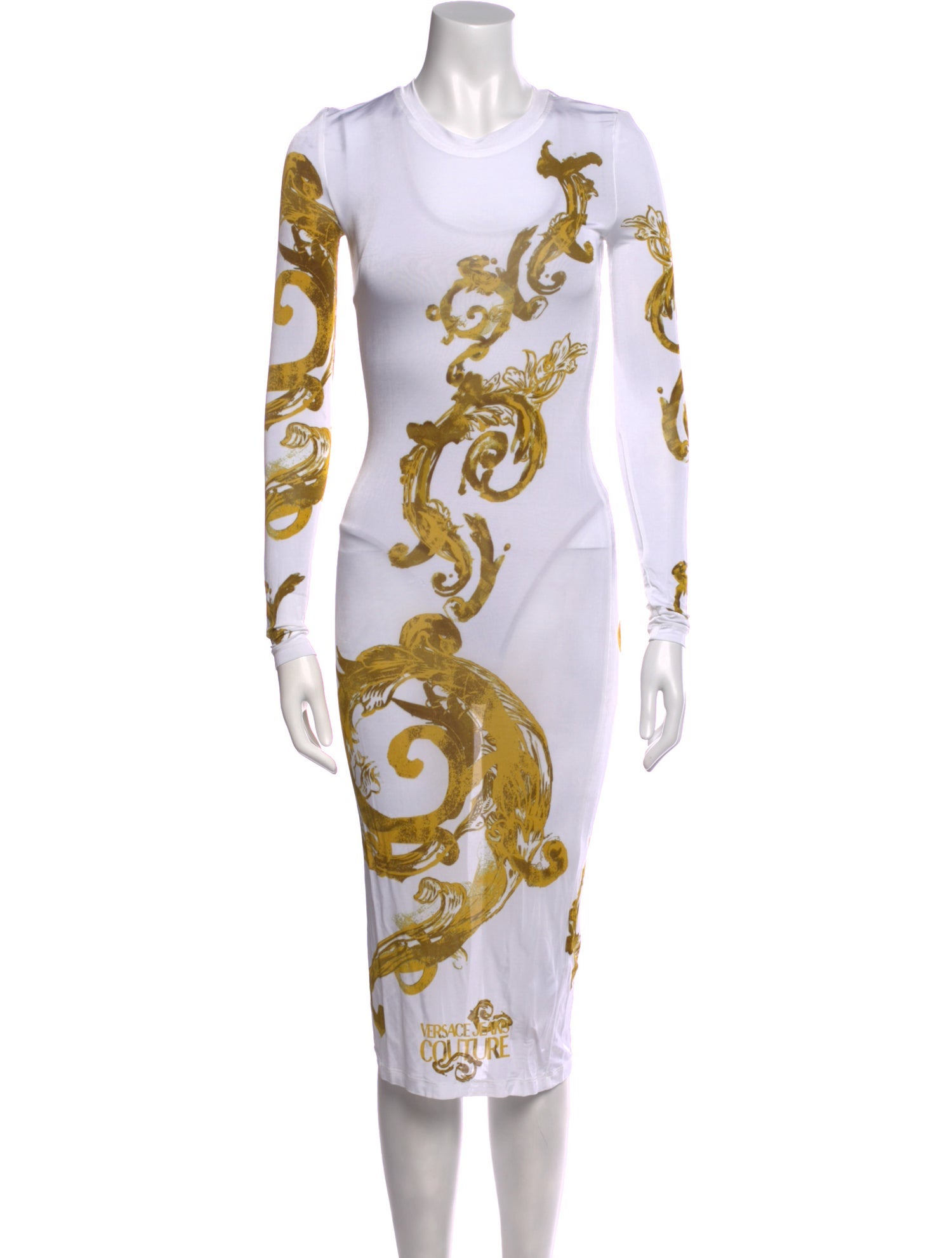 Versace Jeans Couture Graphic Print Midi Length Dress