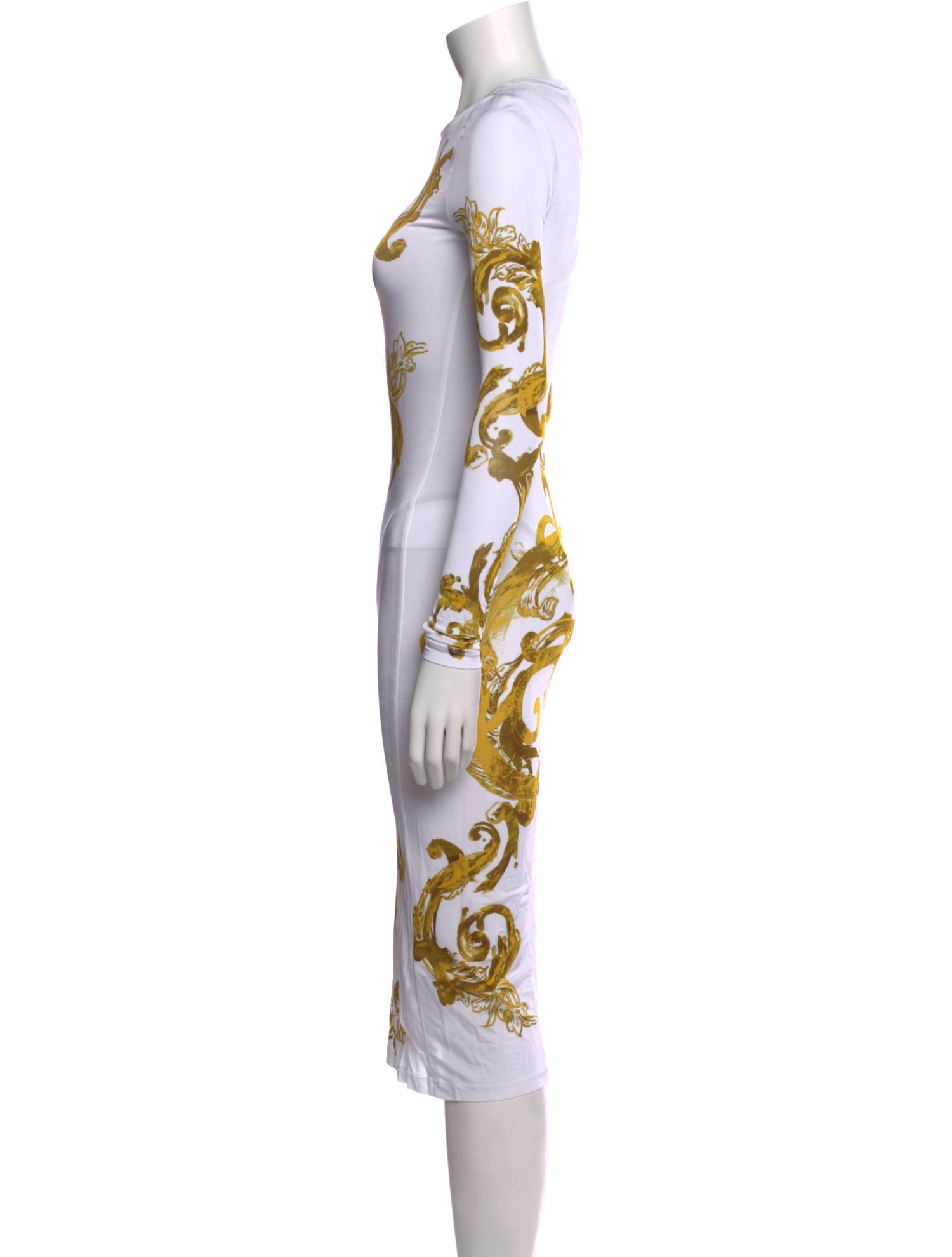 Versace Jeans Couture Graphic Print Midi Length Dress