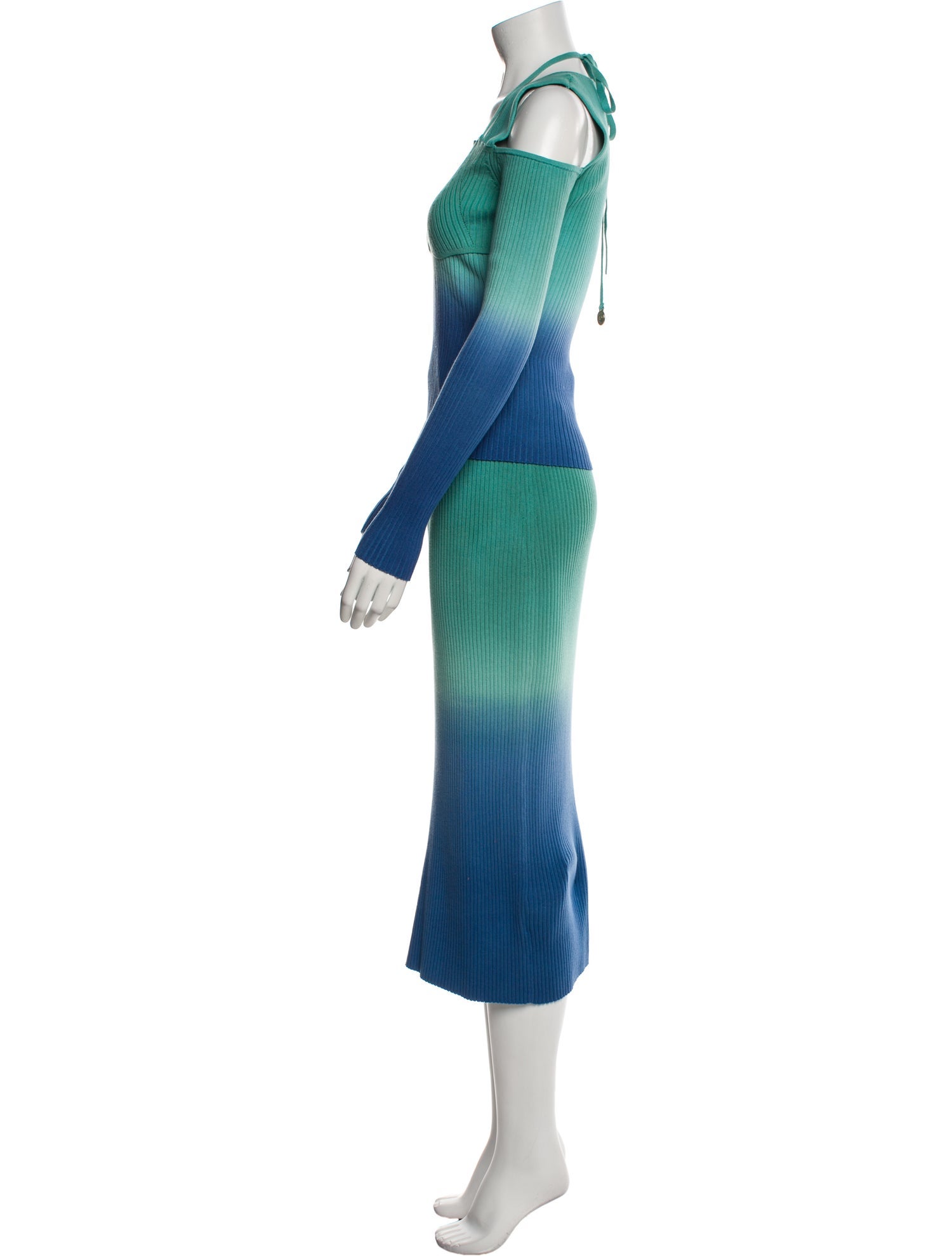 Versace Jeans Couture Colorblock Pattern Skirt Set