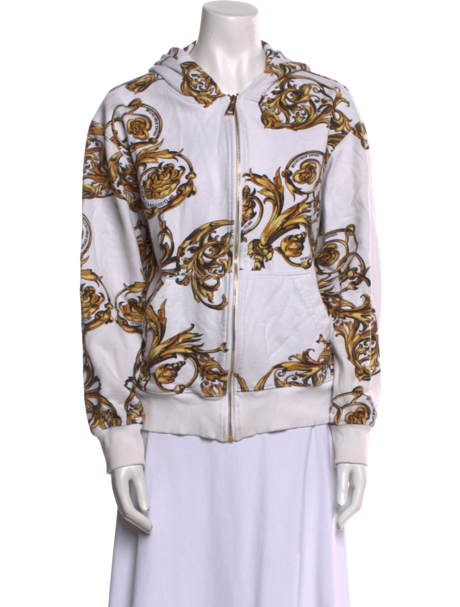 Versace Jeans Couture Printed Mock Neck Sweatshirt