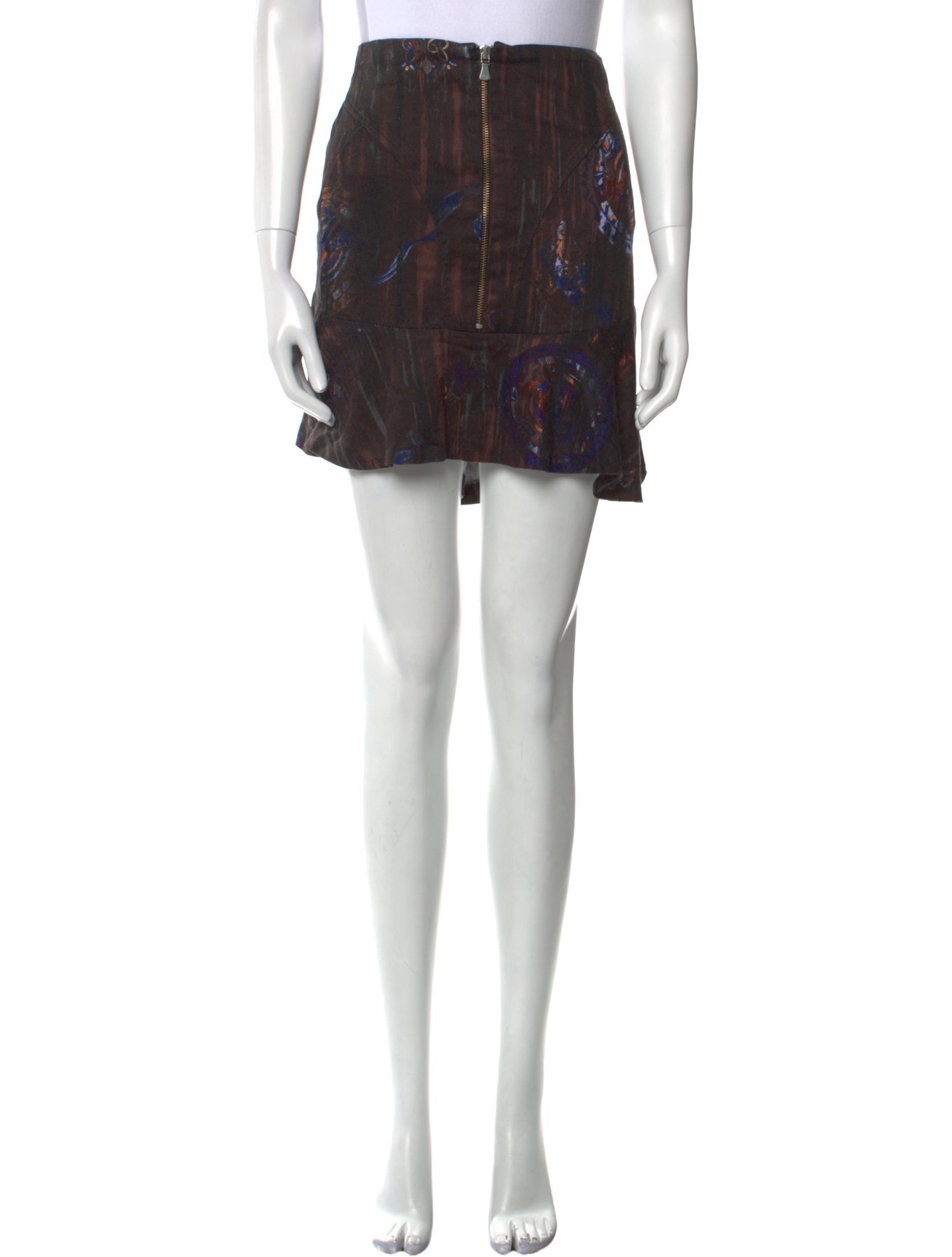 Versace Jeans Couture Printed Mini Skirt