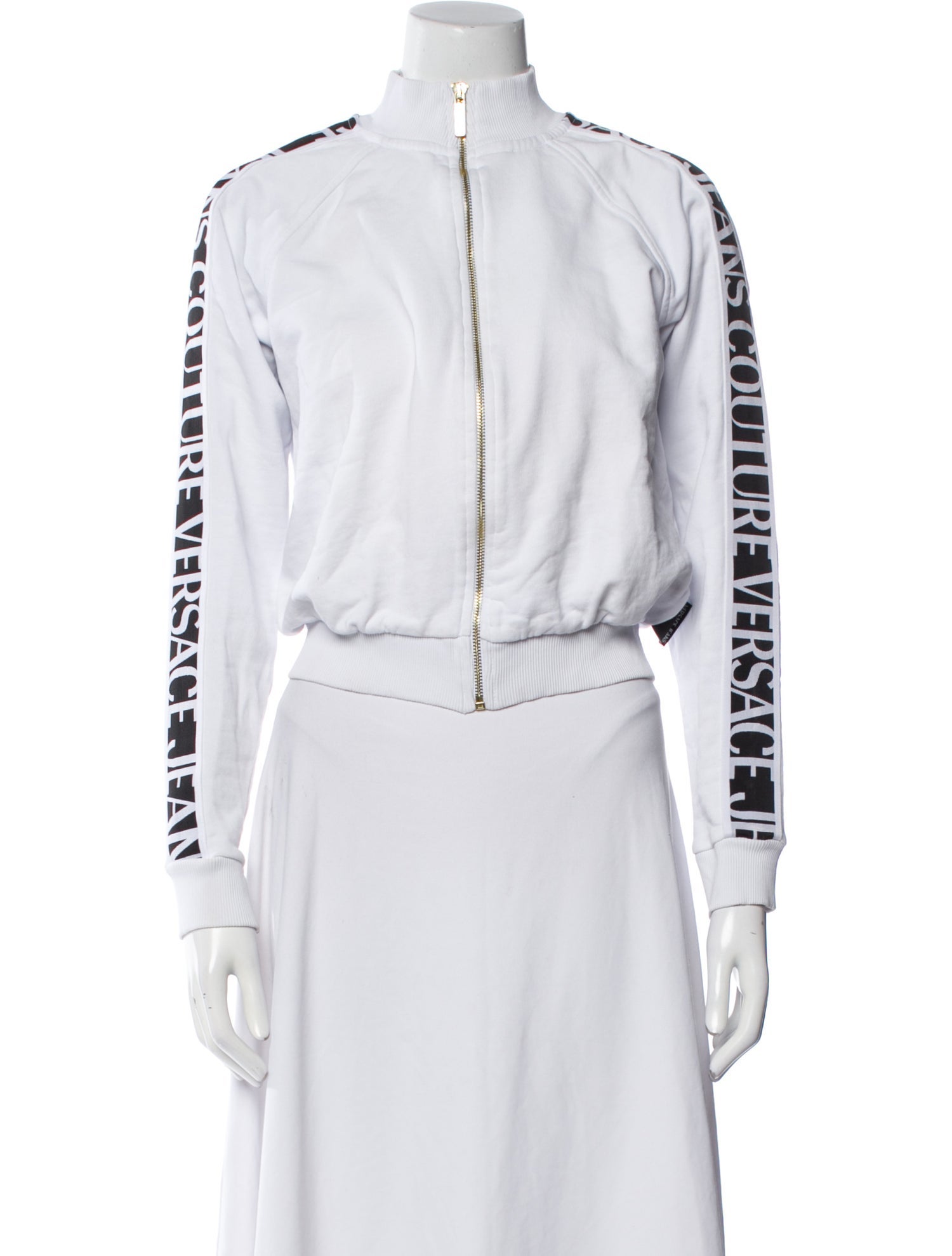 Versace Jeans Couture Graphic Print Biker Jacket