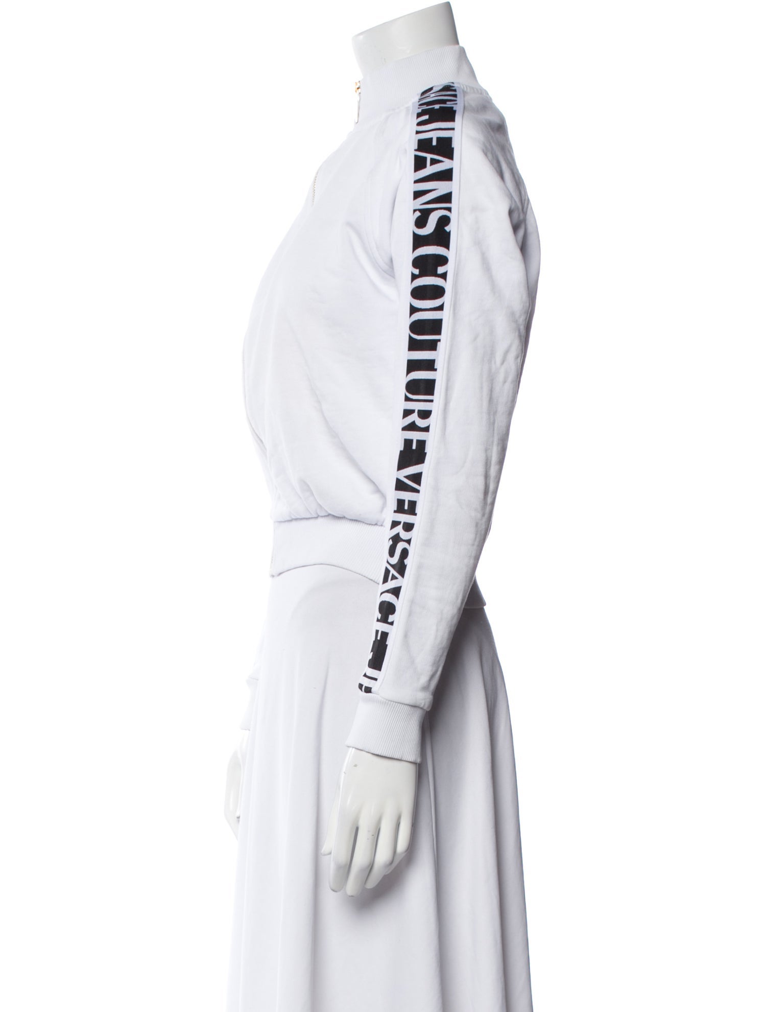 Versace Jeans Couture Graphic Print Biker Jacket