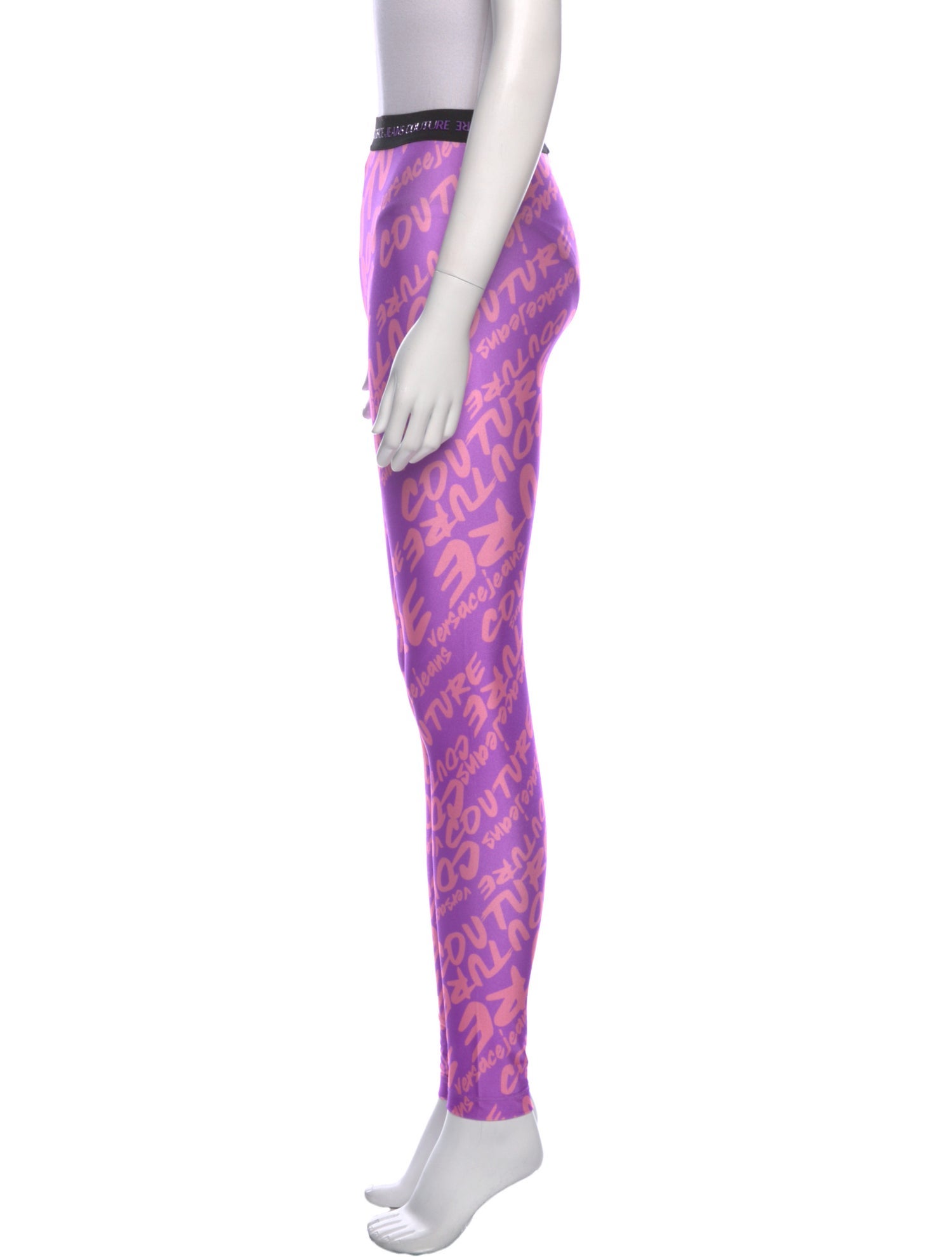 Versace Jeans Couture Printed Skinny Leg Pants