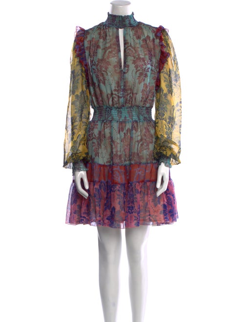 Versace Jeans Couture Floral Print Mini Dress