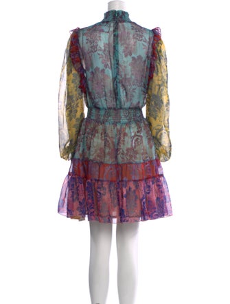 Versace Jeans Couture Floral Print Mini Dress