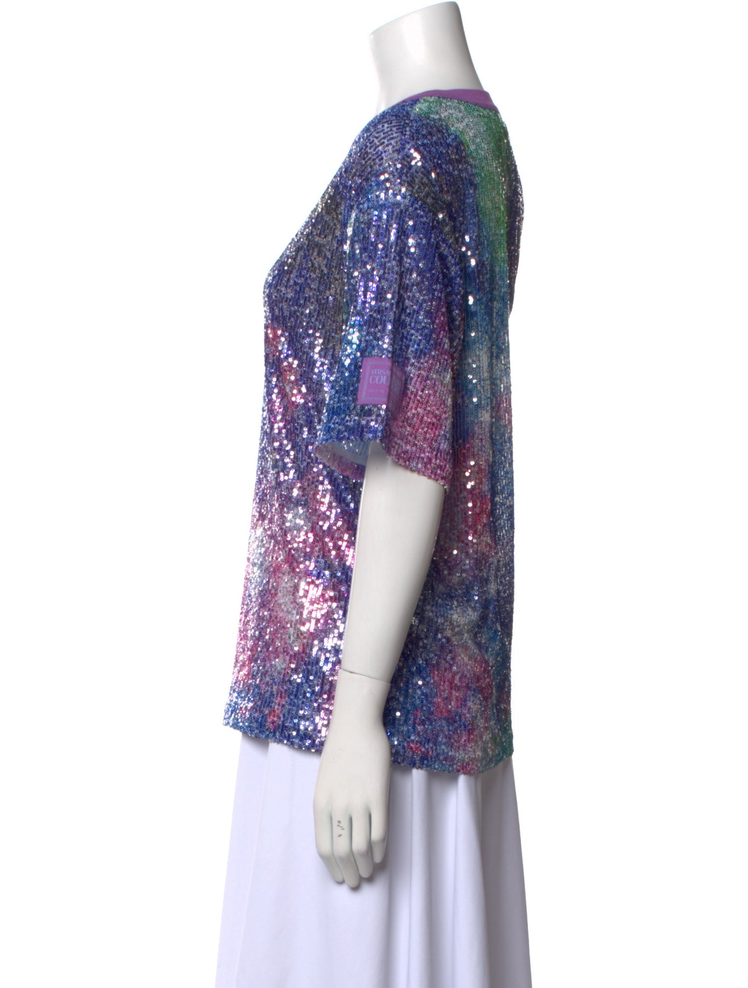 Versace Jeans Couture Printed Crew Neck T-Shirt