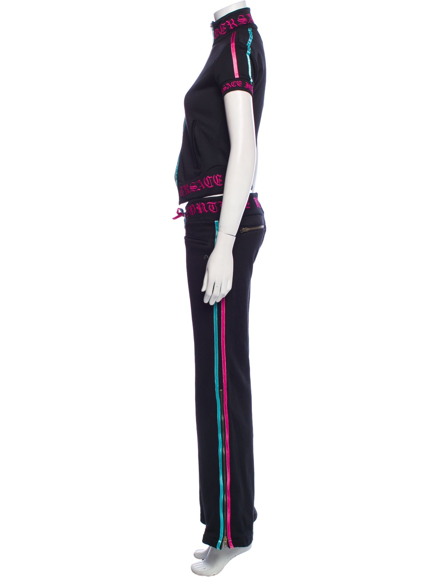 Versace Jeans Couture Colorblock Pattern Pant Set
