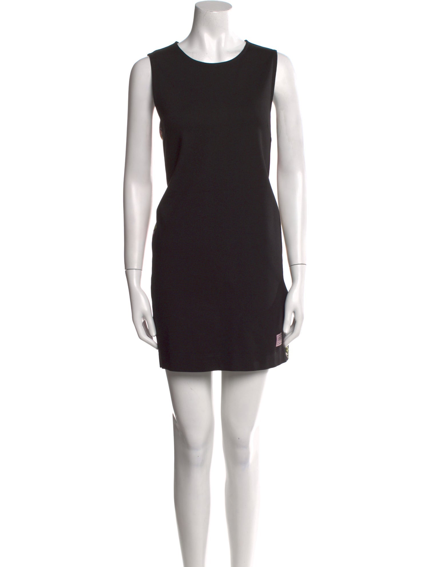 Versace Jeans Couture Scoop Neck Mini Dress
