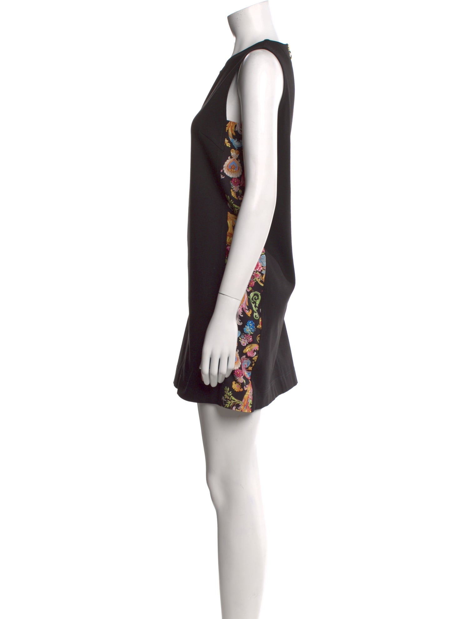 Versace Jeans Couture Scoop Neck Mini Dress