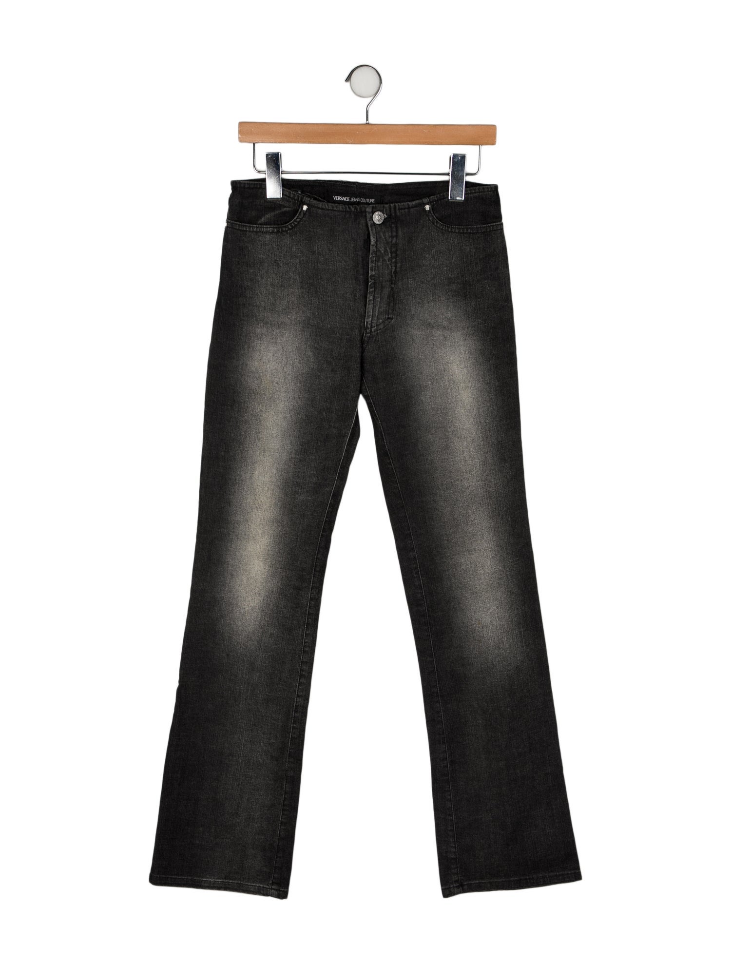 Versace Jeans Couture Mid-Rise Straight Leg Jeans