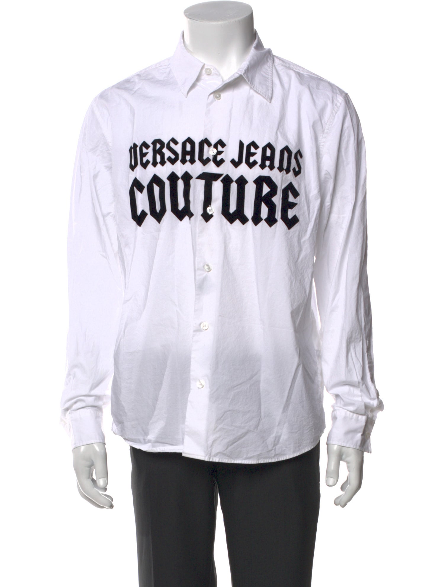 Versace Jeans Couture Graphic Print Long Sleeve Shirt
