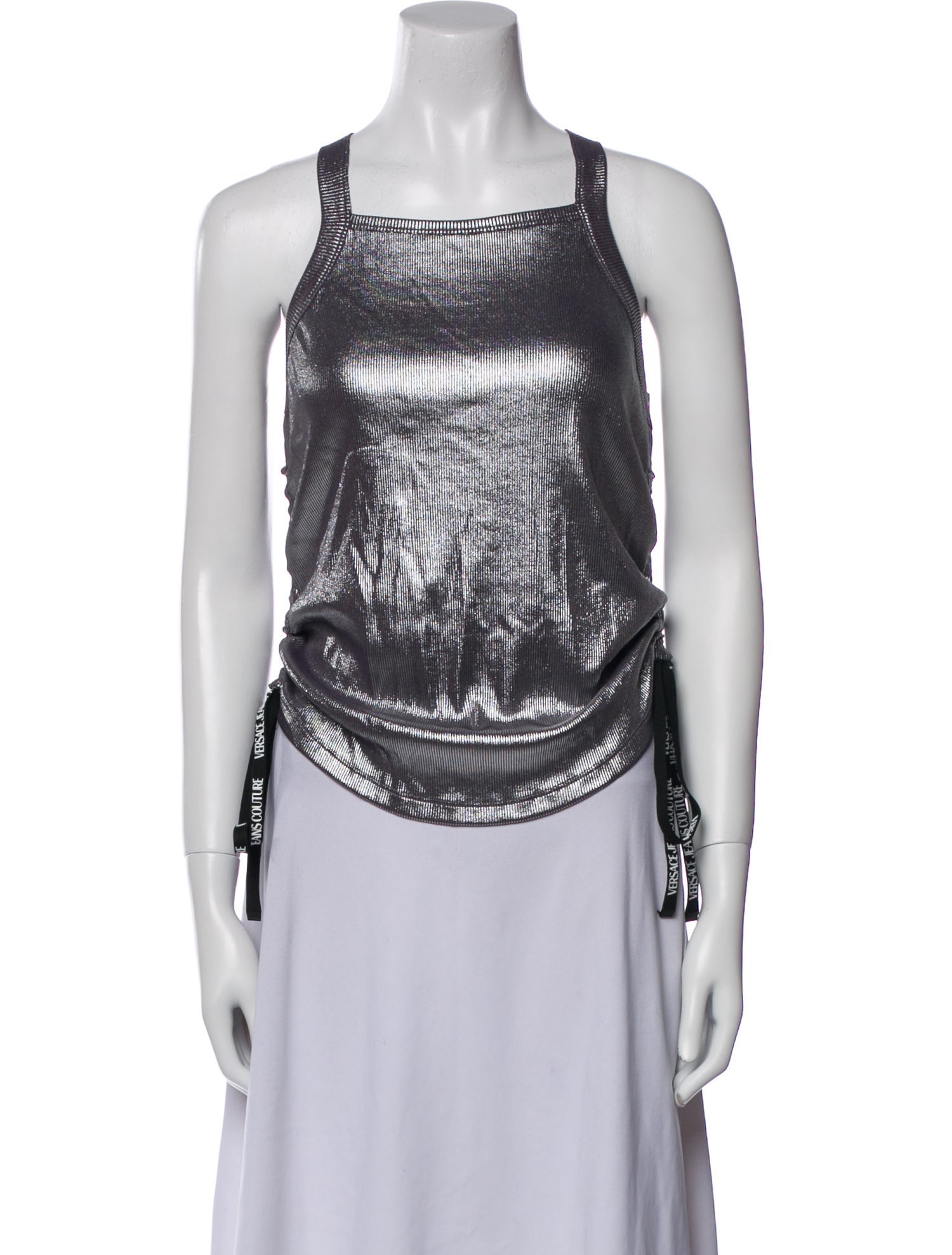 Versace Jeans Couture Square Neckline Sleeveless Top w/ Tags